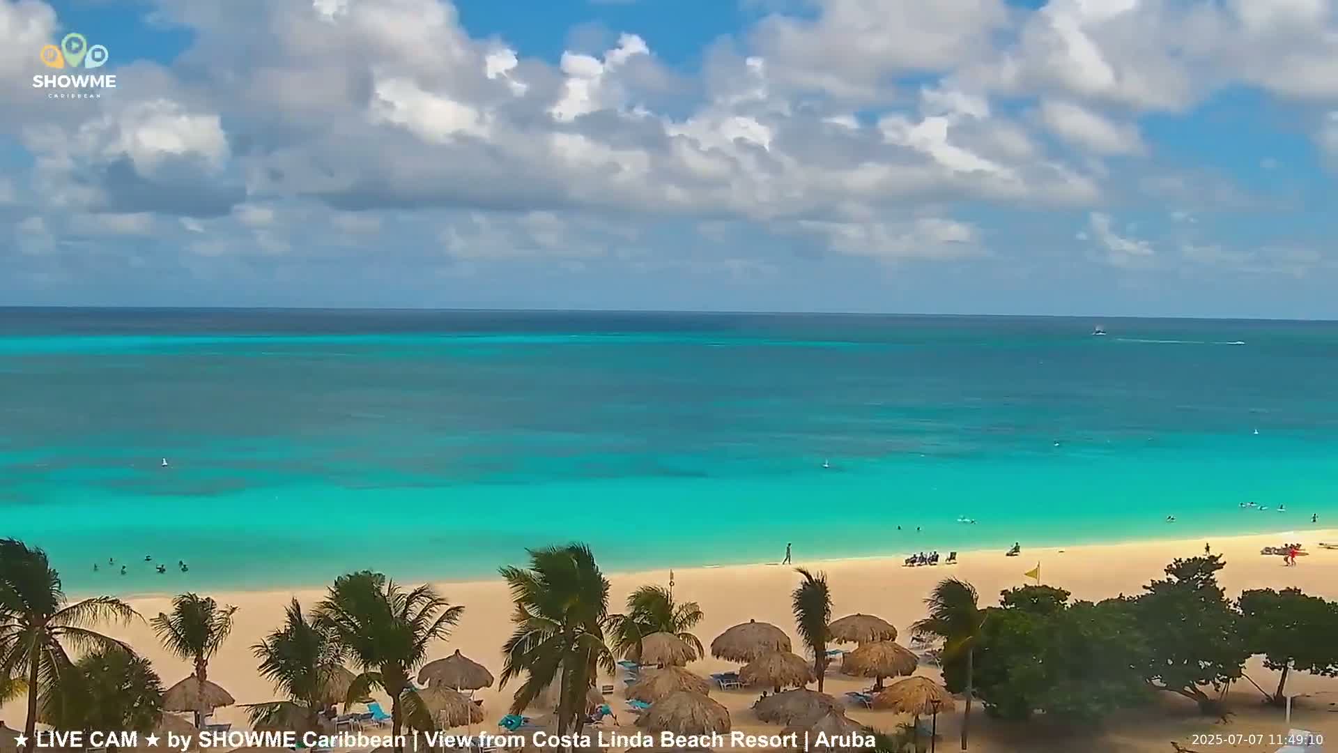Carribean, Aruba Eagle Beach  Live Cam - Eagle Beach, Orenjstad West, Aruba, Netherland