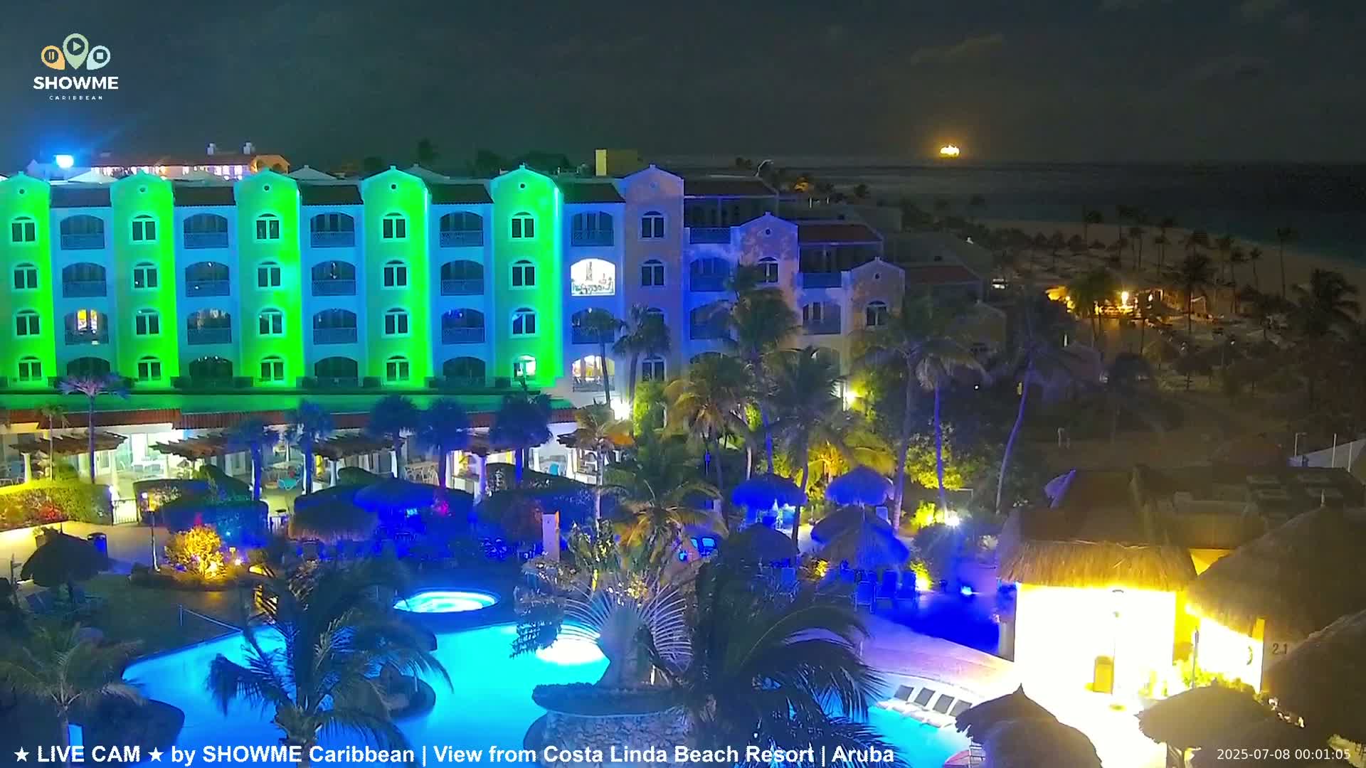 Carribean, Aruba Eagle Beach  Live Cam - Eagle Beach, Orenjstad West, Aruba, Netherland