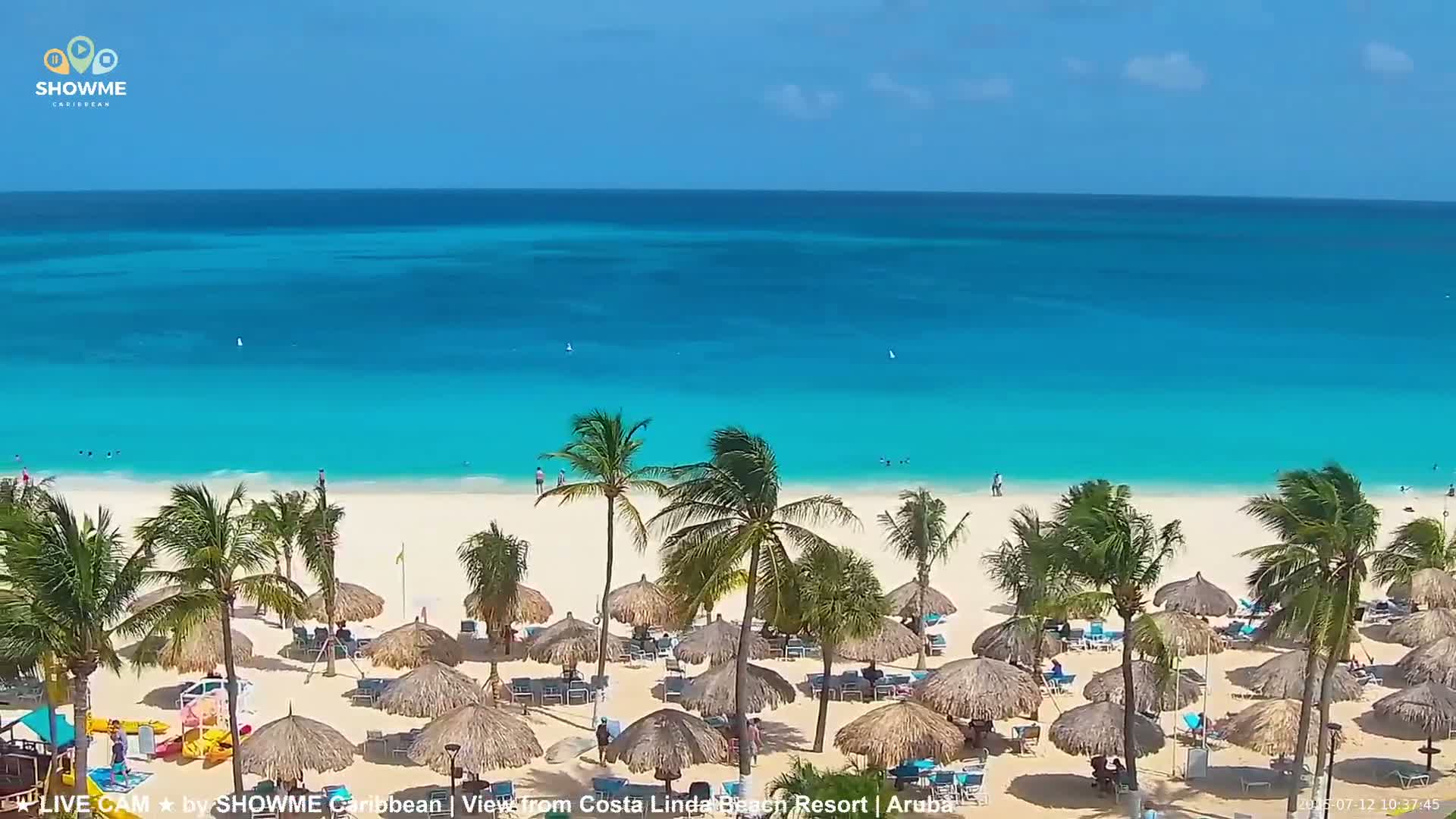 Carribean, Aruba Eagle Beach  Live Cam - Eagle Beach, Orenjstad West, Aruba, Netherland