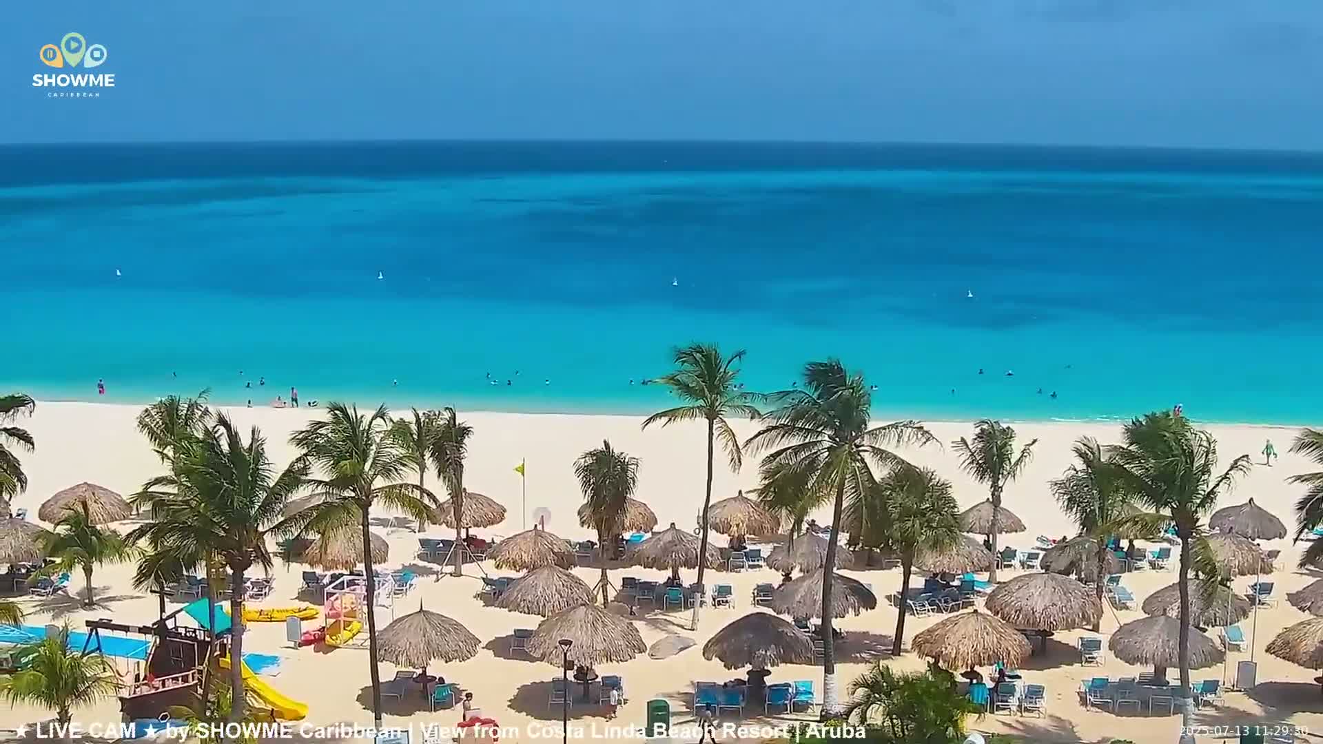 Carribean, Aruba Eagle Beach  Live Cam - Eagle Beach, Orenjstad West, Aruba, Netherland
