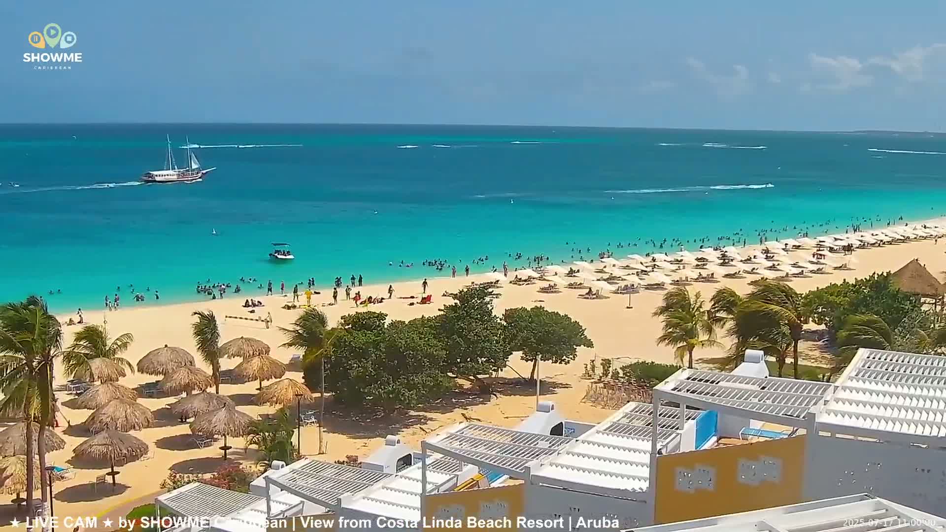 Carribean, Aruba Eagle Beach  Live Cam - Eagle Beach, Orenjstad West, Aruba, Netherland