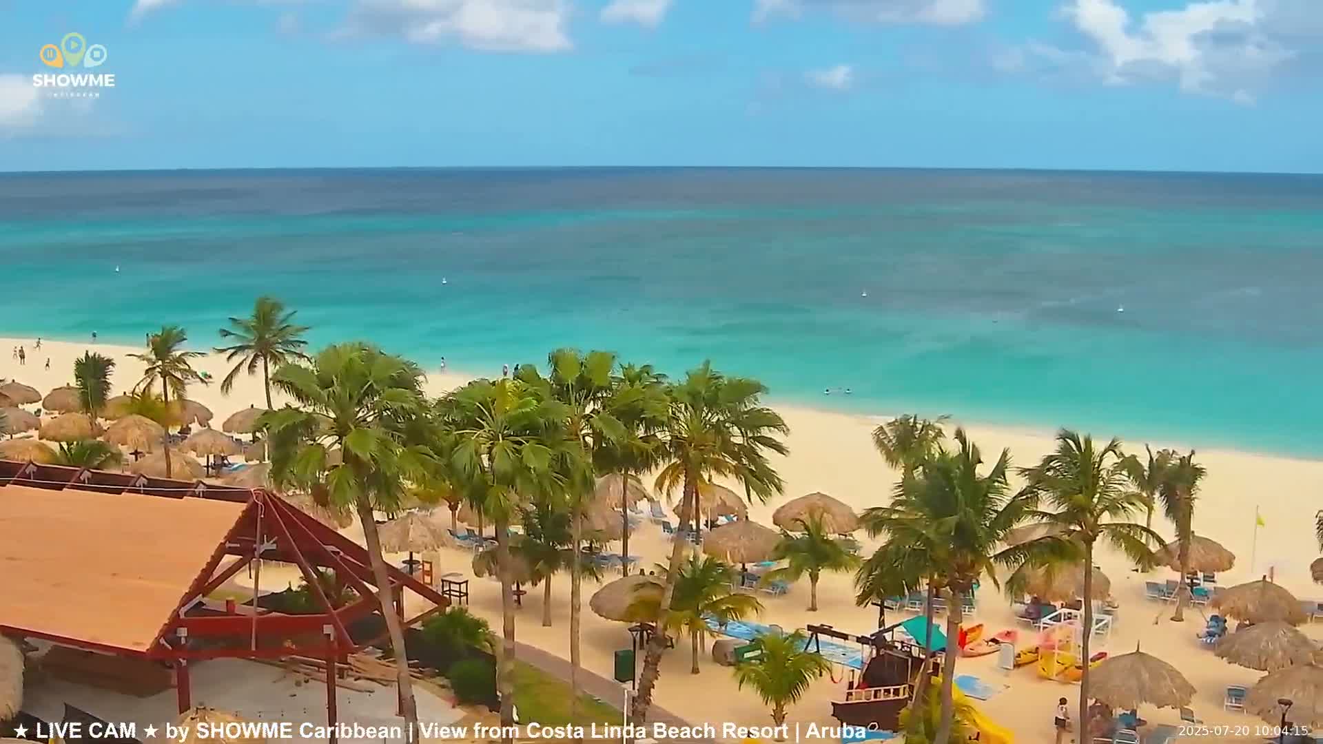 Carribean, Aruba Eagle Beach  Live Cam - Eagle Beach, Orenjstad West, Aruba, Netherland