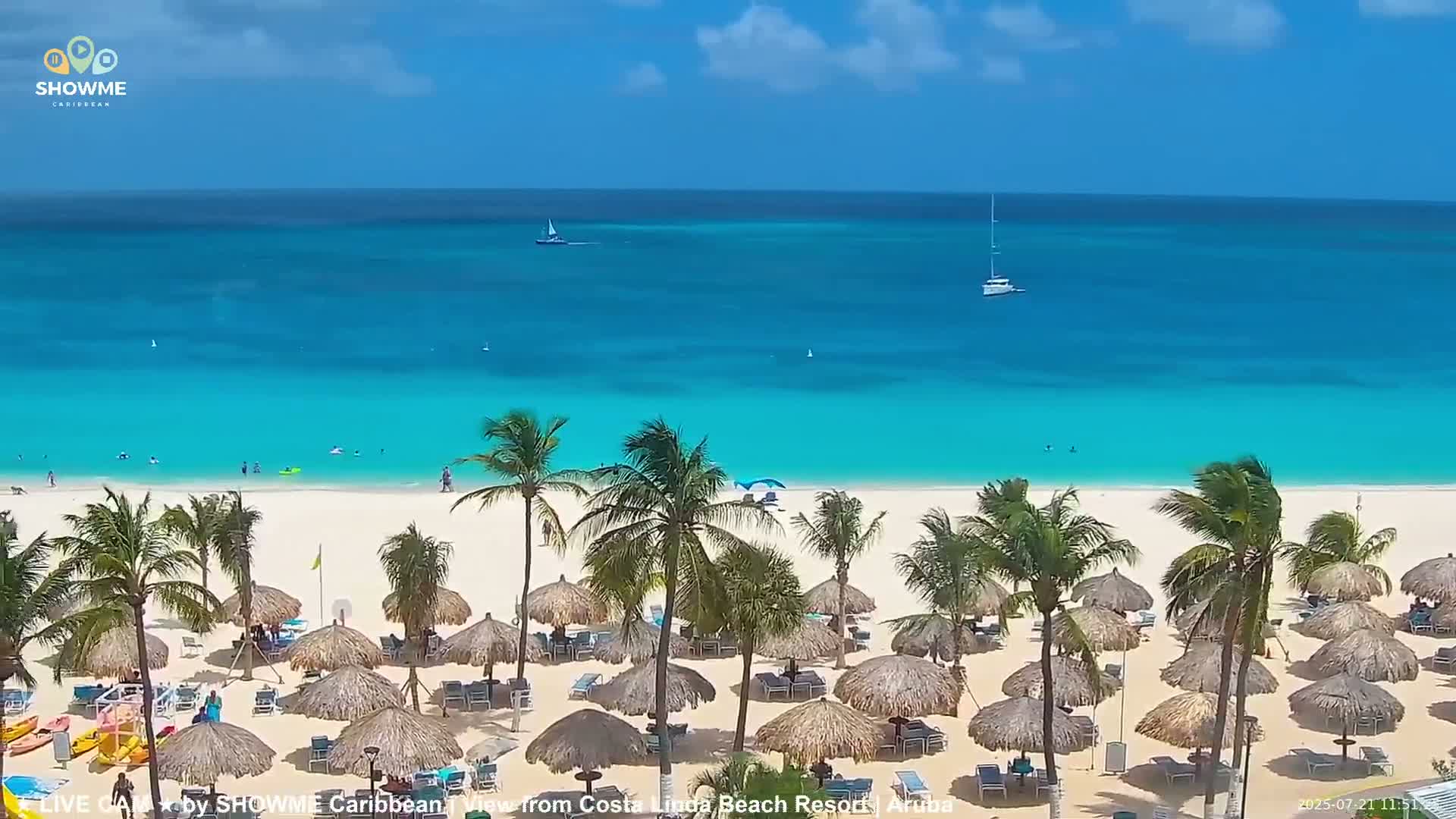 Carribean, Aruba Eagle Beach  Live Cam - Eagle Beach, Orenjstad West, Aruba, Netherland