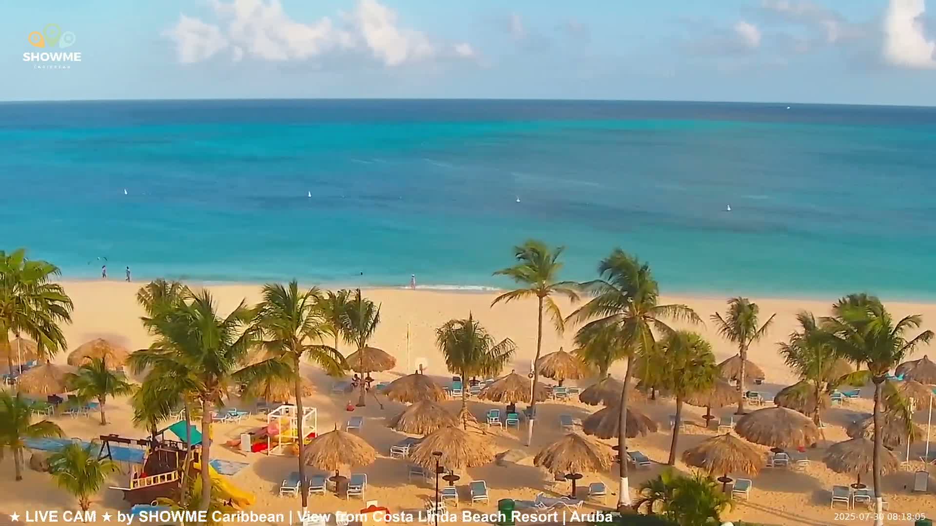 Carribean, Aruba Eagle Beach  Live Cam - Eagle Beach, Orenjstad West, Aruba, Netherland