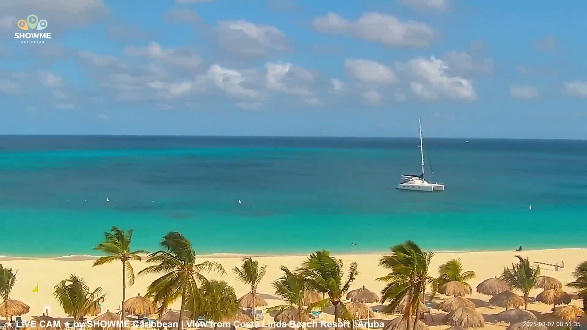 Carribean, Aruba Eagle Beach  Live Cam - Eagle Beach, Orenjstad West, Aruba, Netherland