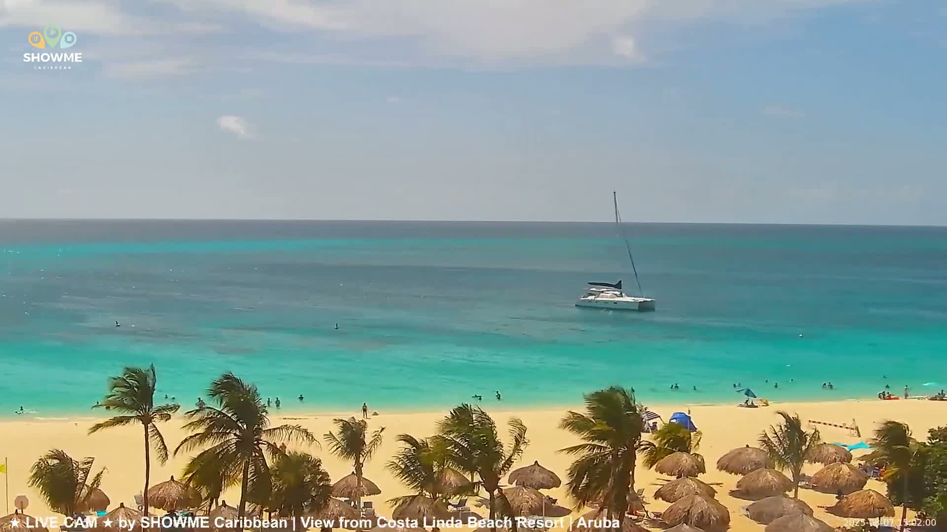 Carribean, Aruba Eagle Beach  Live Cam - Eagle Beach, Orenjstad West, Aruba, Netherland