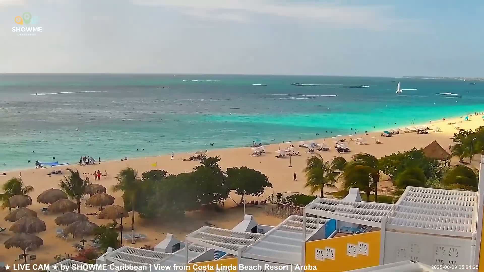 Carribean, Aruba Eagle Beach  Live Cam - Eagle Beach, Orenjstad West, Aruba, Netherland