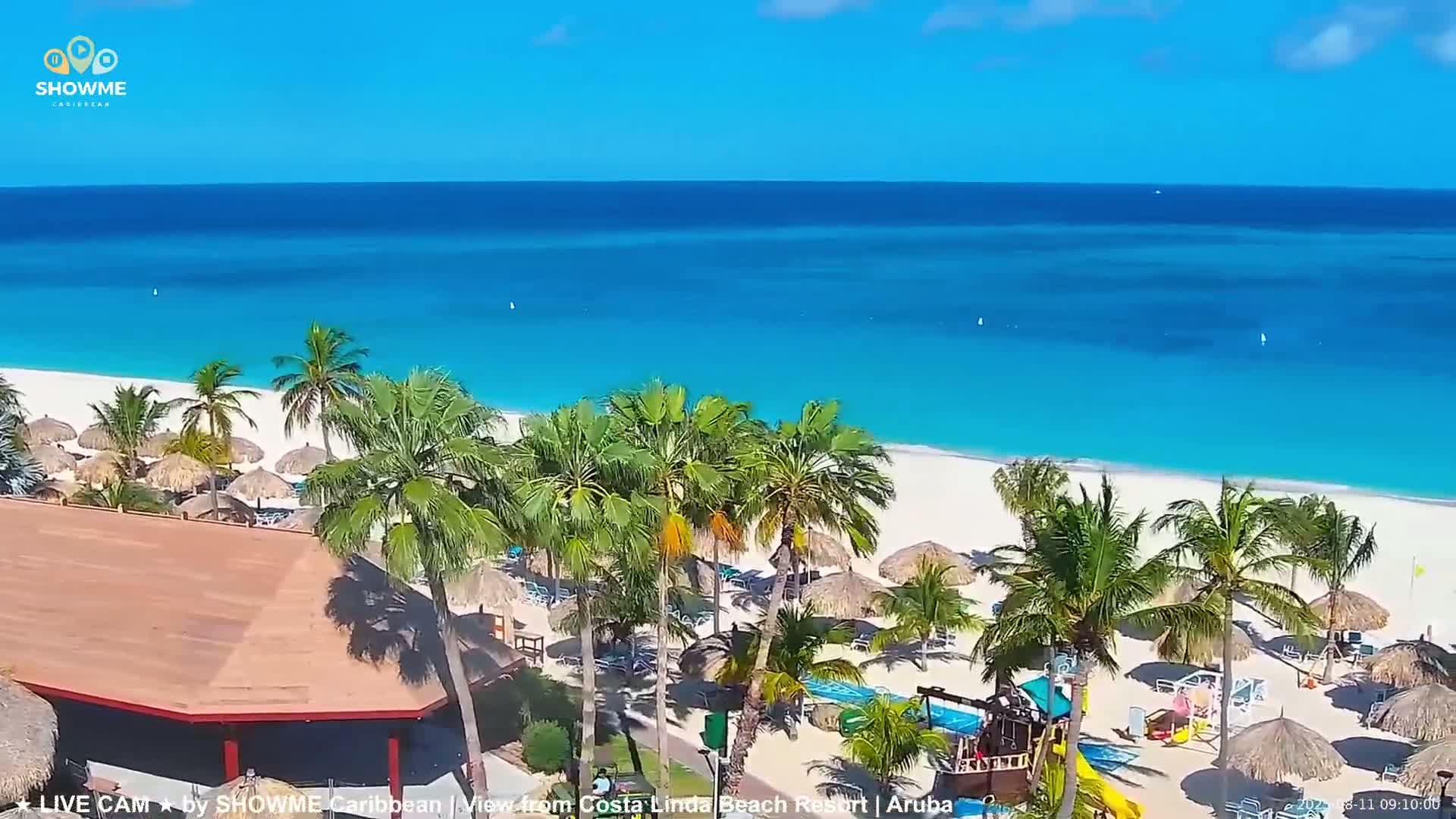 Carribean, Aruba Eagle Beach  Live Cam - Eagle Beach, Orenjstad West, Aruba, Netherland
