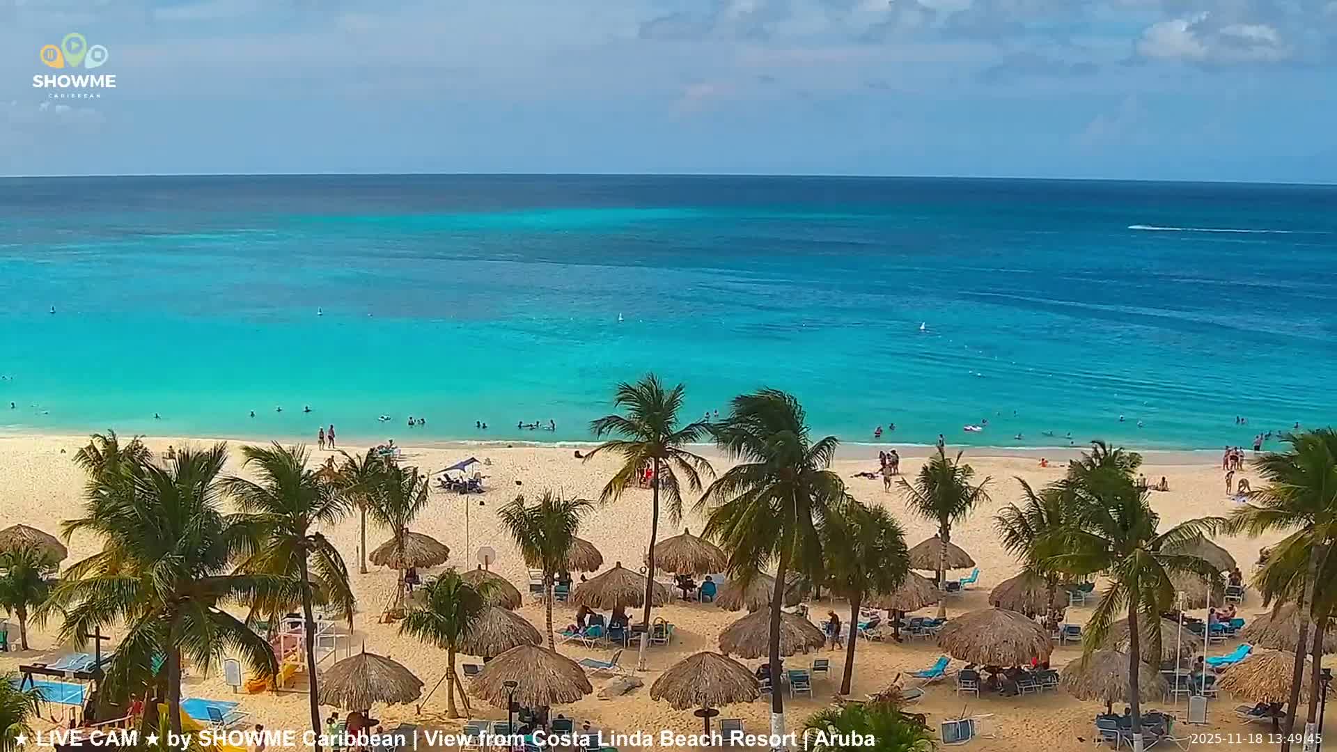 Carribean, Aruba Eagle Beach  Live Cam - Eagle Beach, Orenjstad West, Aruba, Netherland