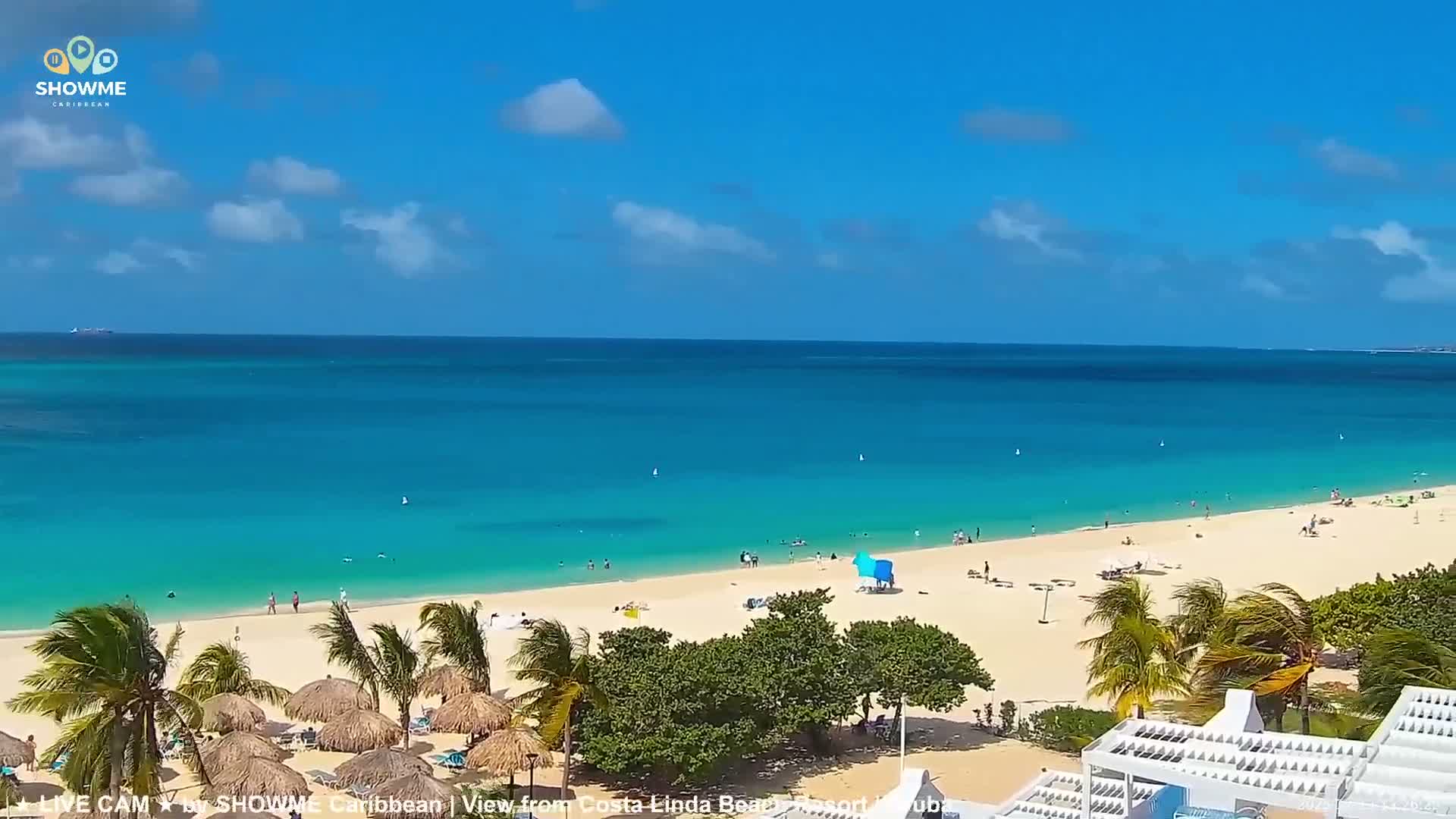 Carribean, Aruba Eagle Beach  Live Cam - Eagle Beach, Orenjstad West, Aruba, Netherland