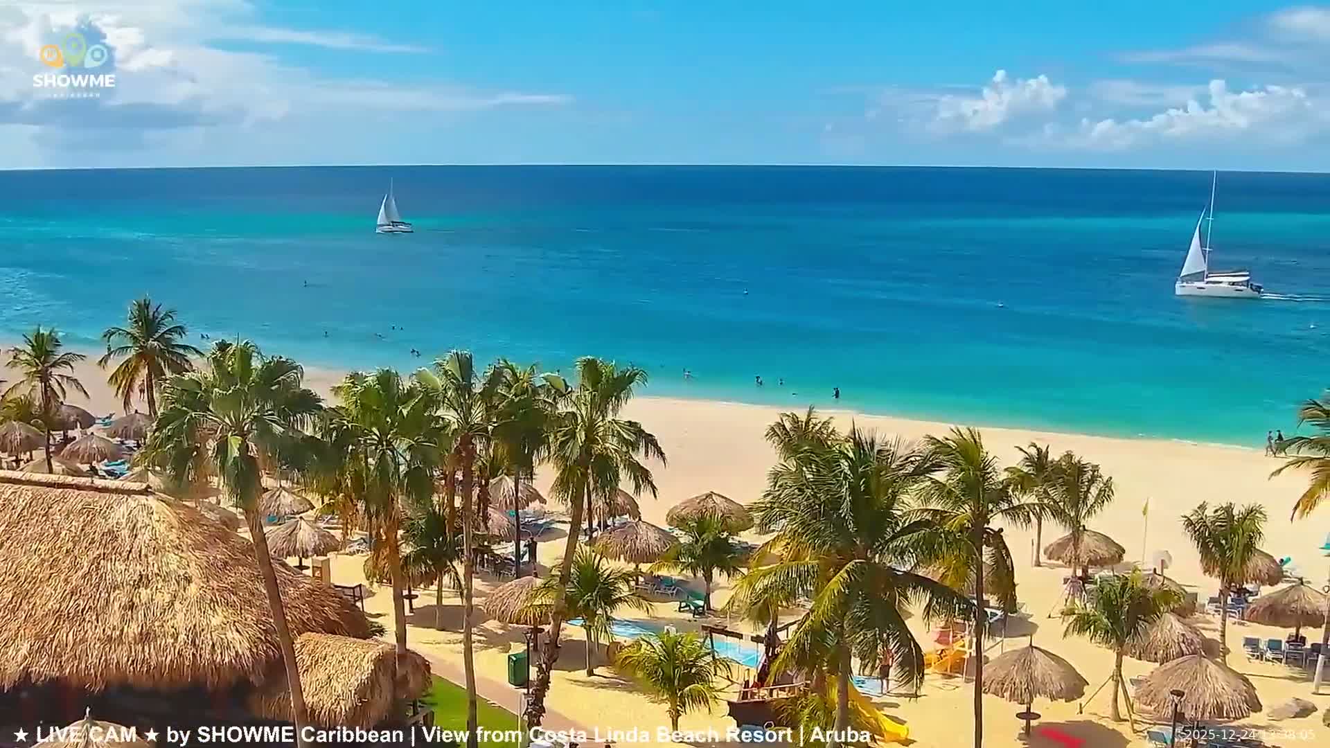 Carribean, Aruba Eagle Beach  Live Cam - Eagle Beach, Orenjstad West, Aruba, Netherland