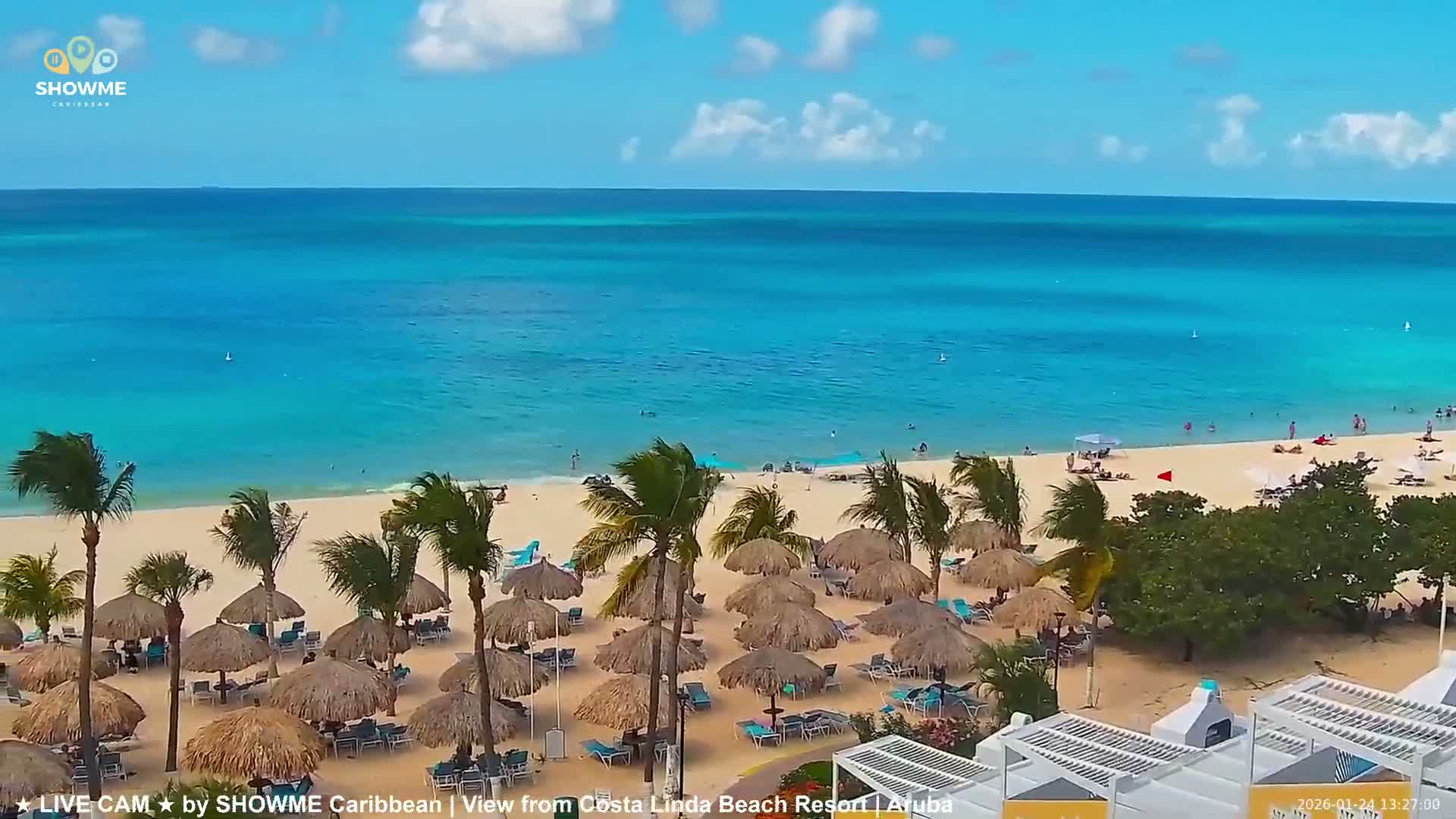 Carribean, Aruba Eagle Beach  Live Cam - Eagle Beach, Orenjstad West, Aruba, Netherland
