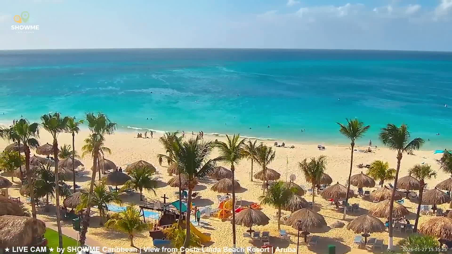 Carribean, Aruba Eagle Beach  Live Cam - Eagle Beach, Orenjstad West, Aruba, Netherland