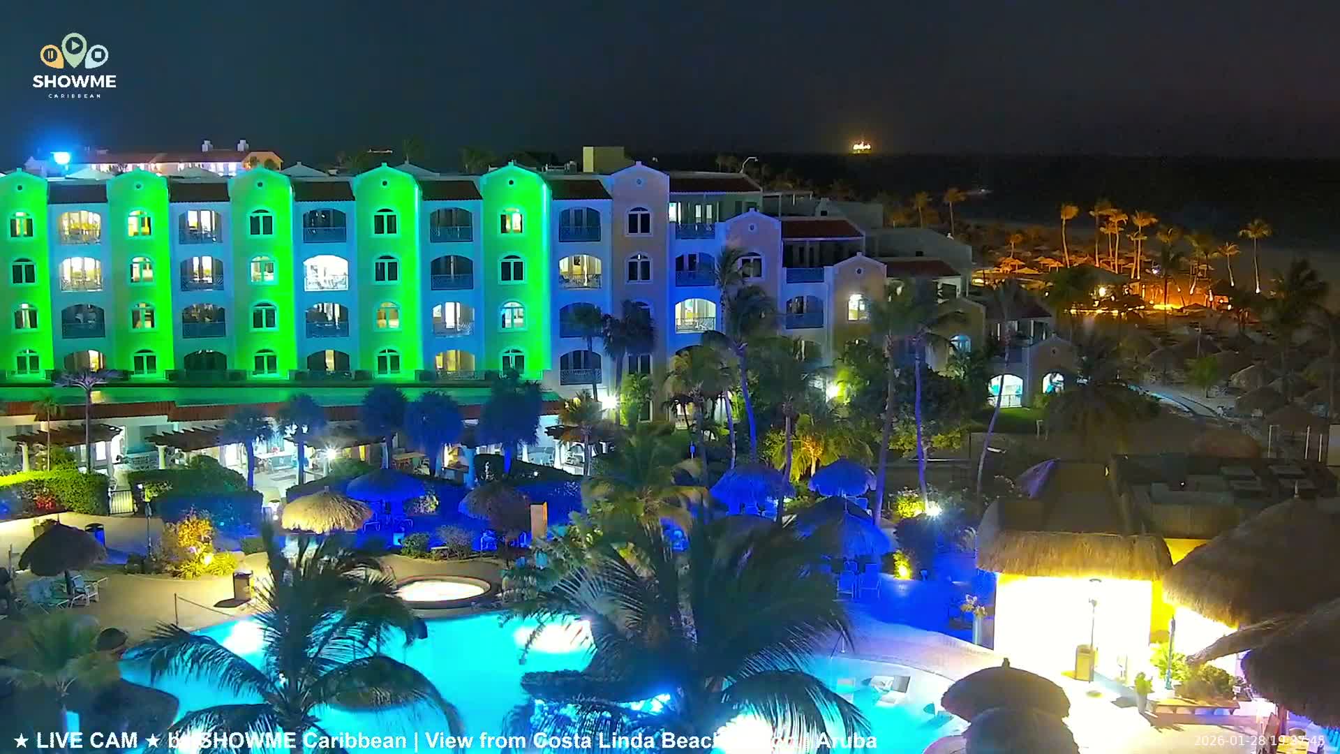 Carribean, Aruba Eagle Beach  Live Cam - Eagle Beach, Orenjstad West, Aruba, Netherland