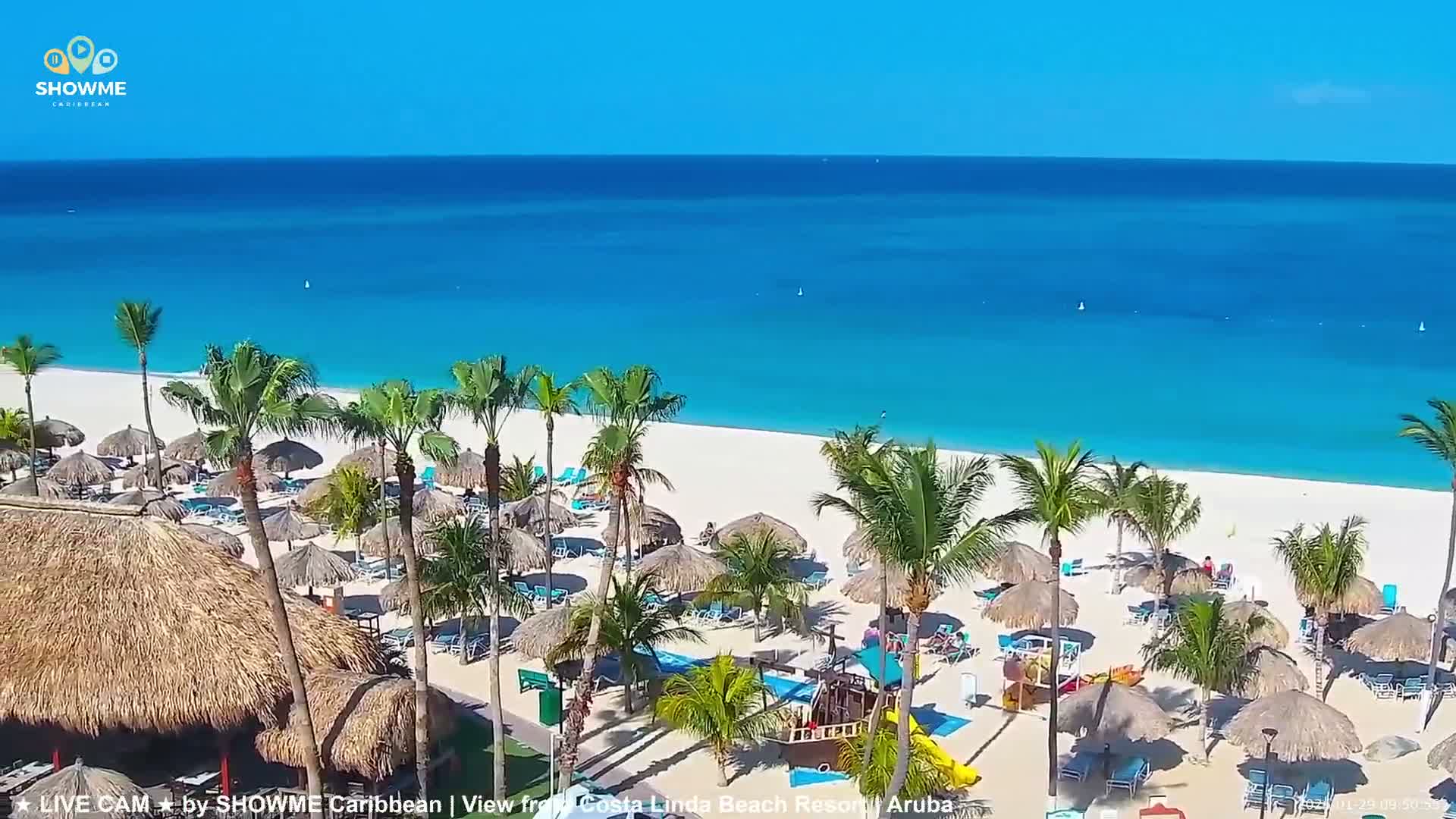 Carribean, Aruba Eagle Beach  Live Cam - Eagle Beach, Orenjstad West, Aruba, Netherland