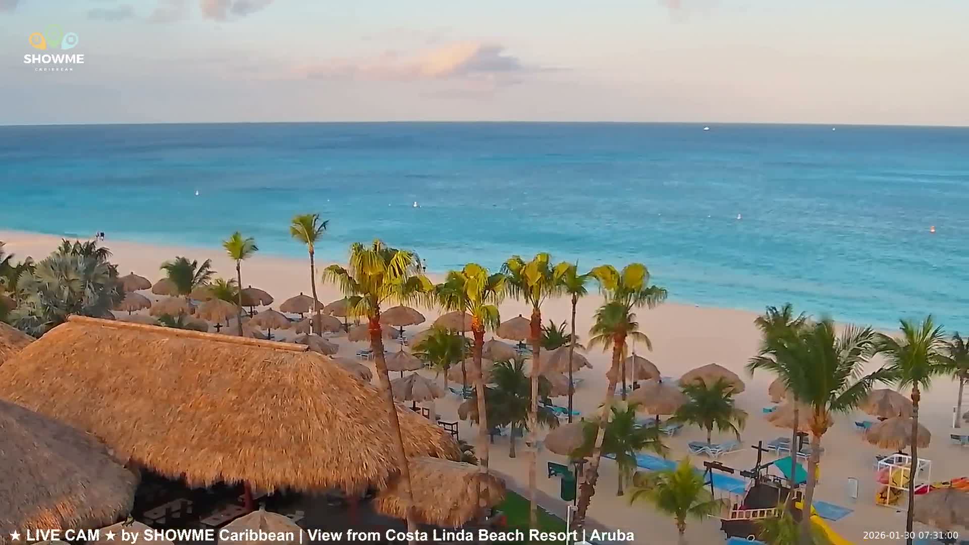 Carribean, Aruba Eagle Beach  Live Cam - Eagle Beach, Orenjstad West, Aruba, Netherland