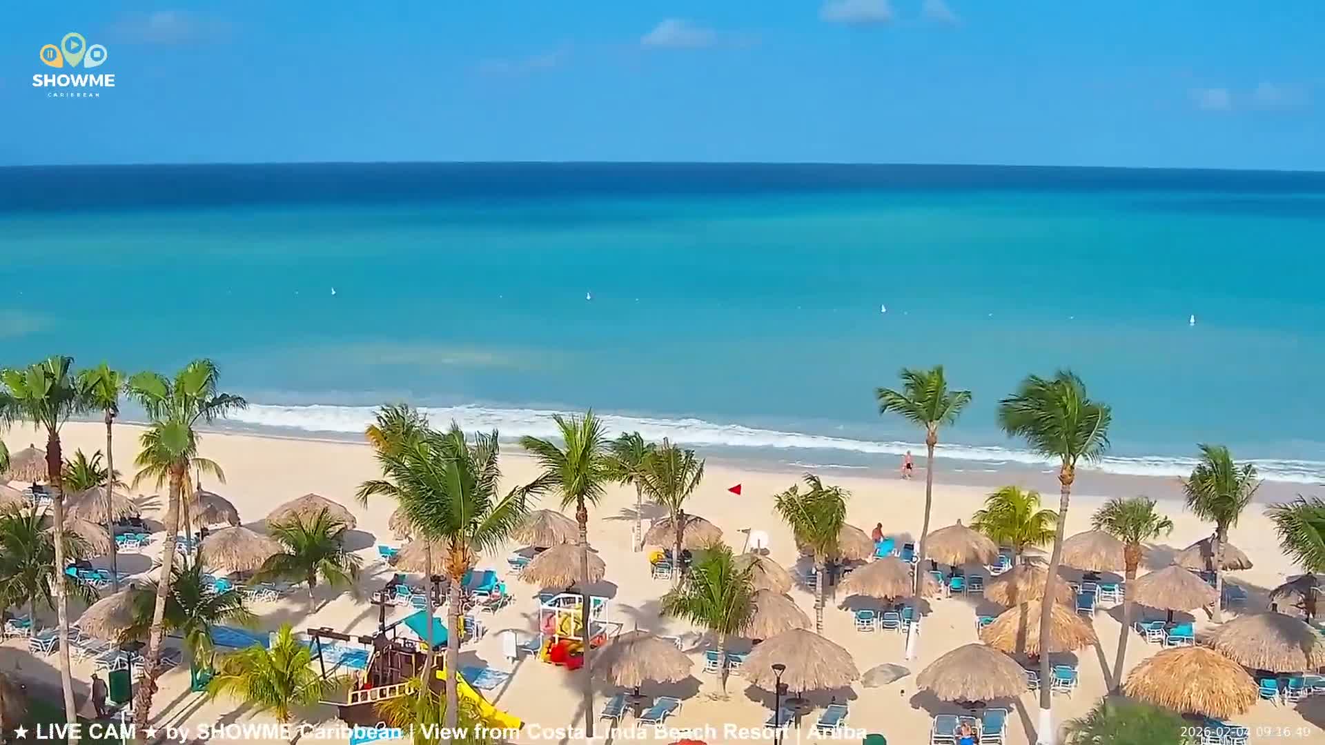 Carribean, Aruba Eagle Beach  Live Cam - Eagle Beach, Orenjstad West, Aruba, Netherland