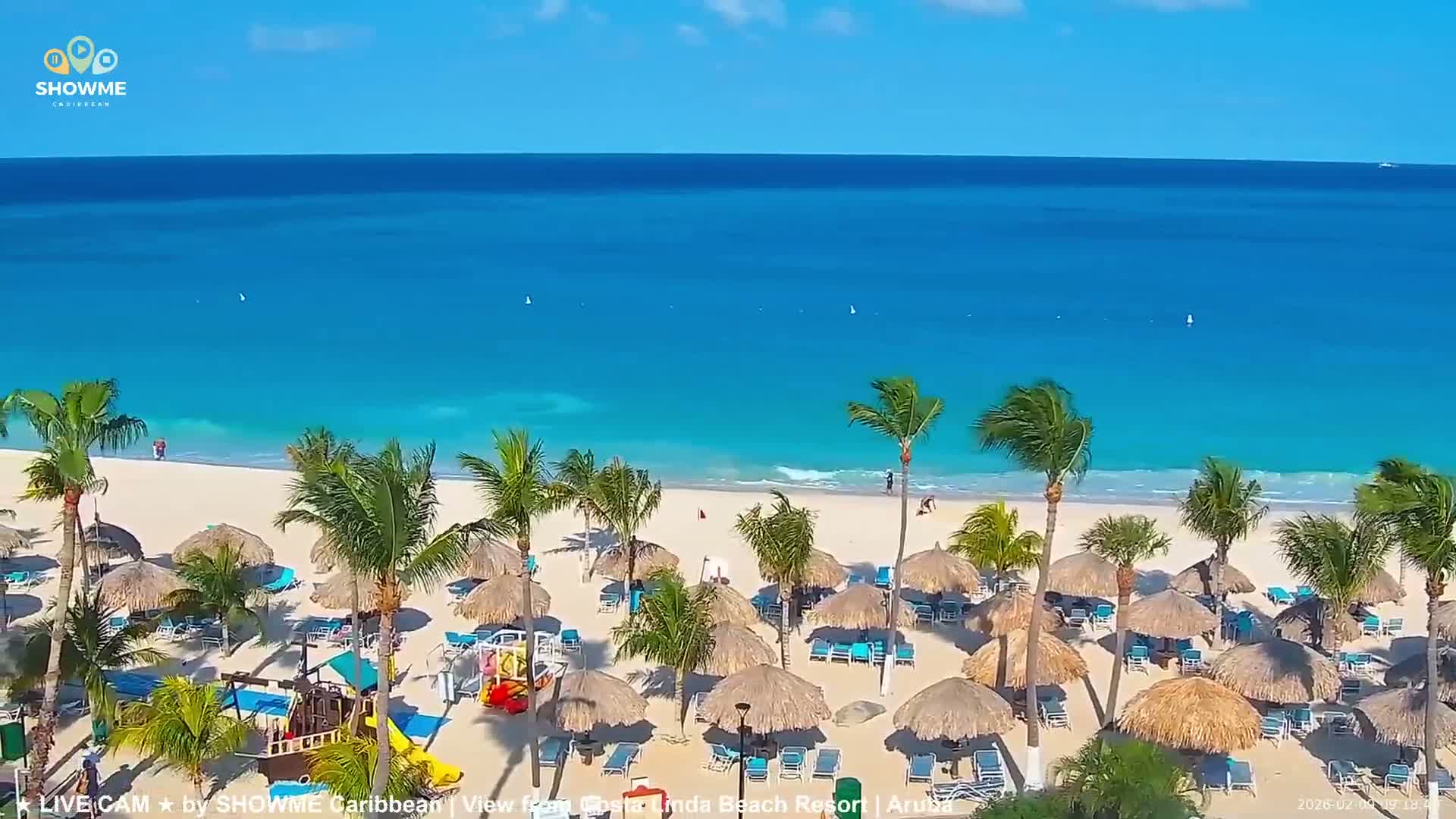 Carribean, Aruba Eagle Beach  Live Cam - Eagle Beach, Orenjstad West, Aruba, Netherland
