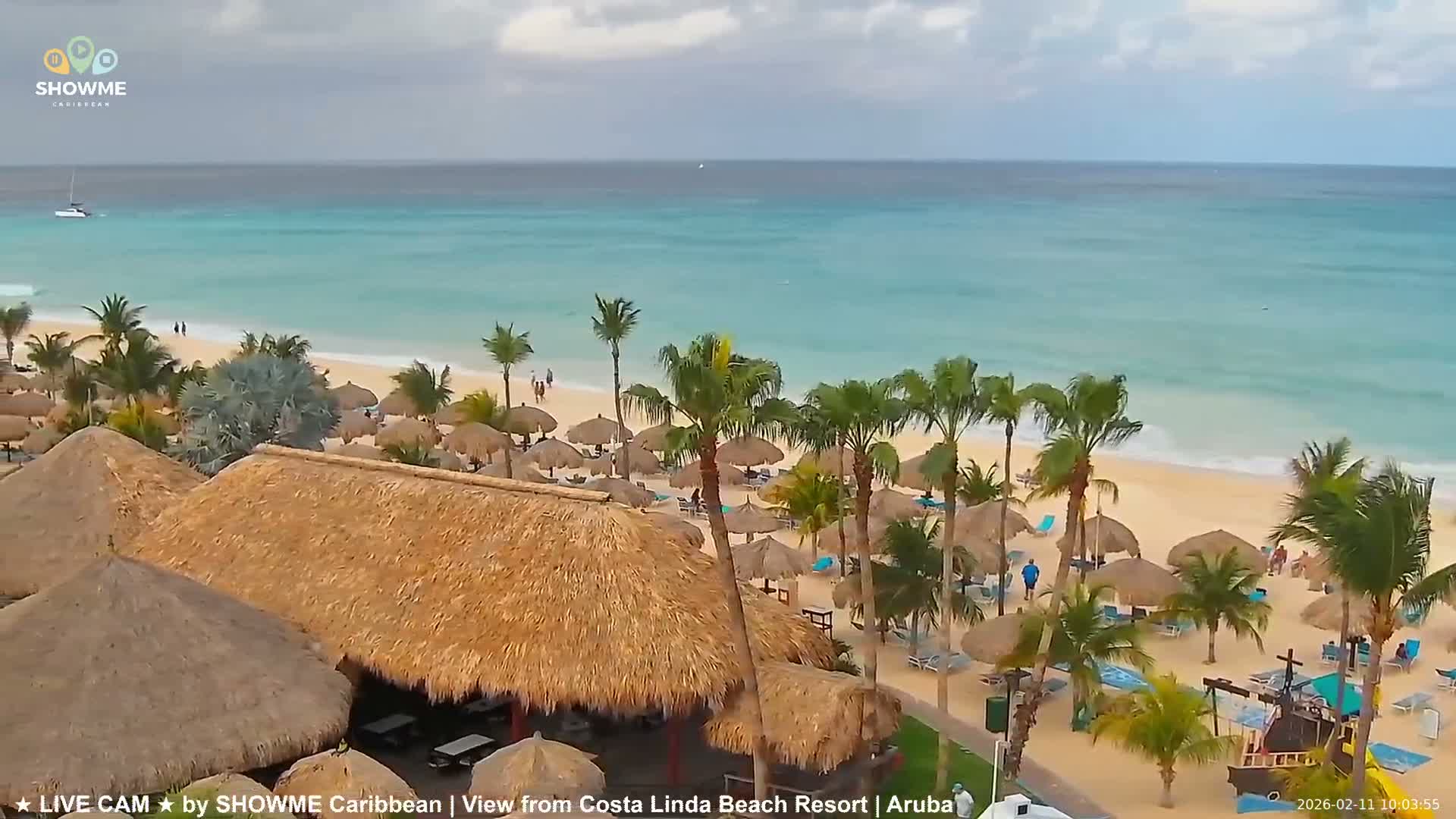 Carribean, Aruba Eagle Beach  Live Cam - Eagle Beach, Orenjstad West, Aruba, Netherland