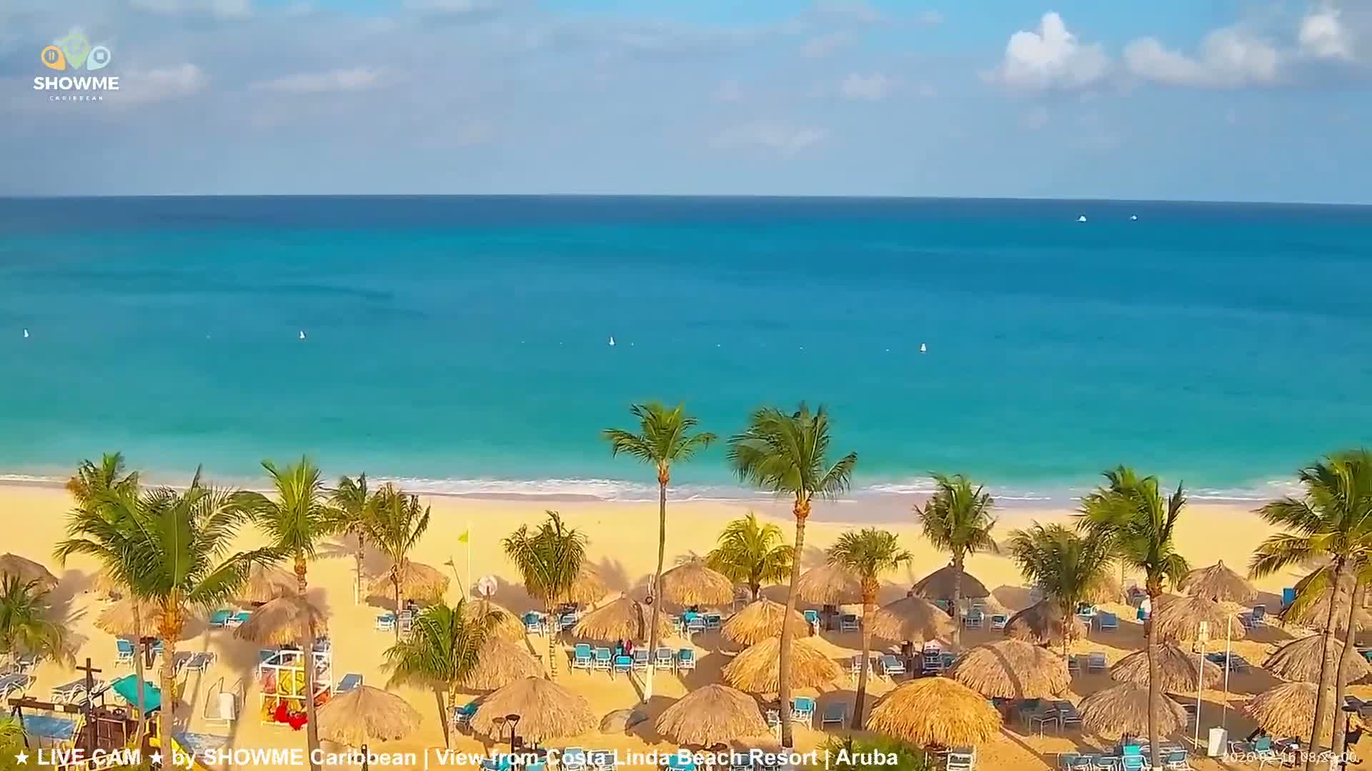 Carribean, Aruba Eagle Beach  Live Cam - Eagle Beach, Orenjstad West, Aruba, Netherland