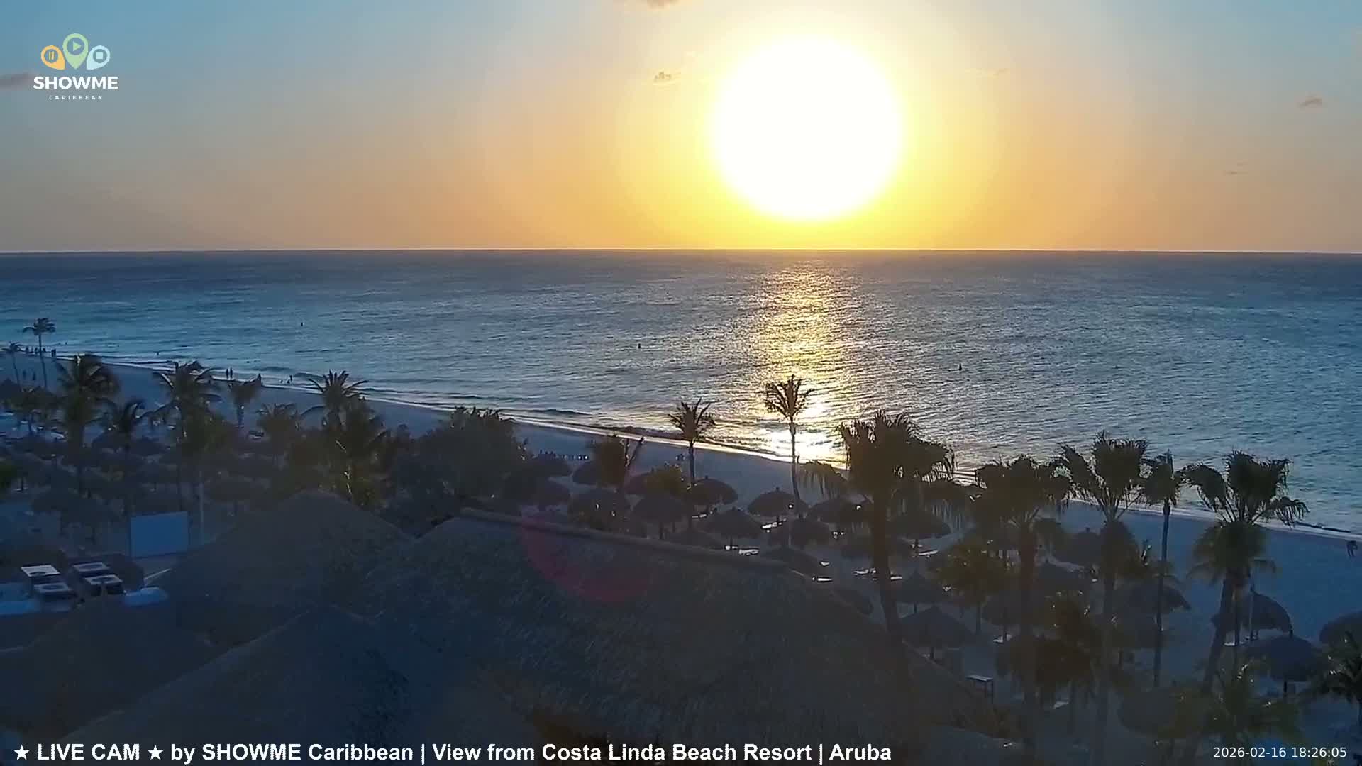 Carribean, Aruba Eagle Beach  Live Cam - Eagle Beach, Orenjstad West, Aruba, Netherland
