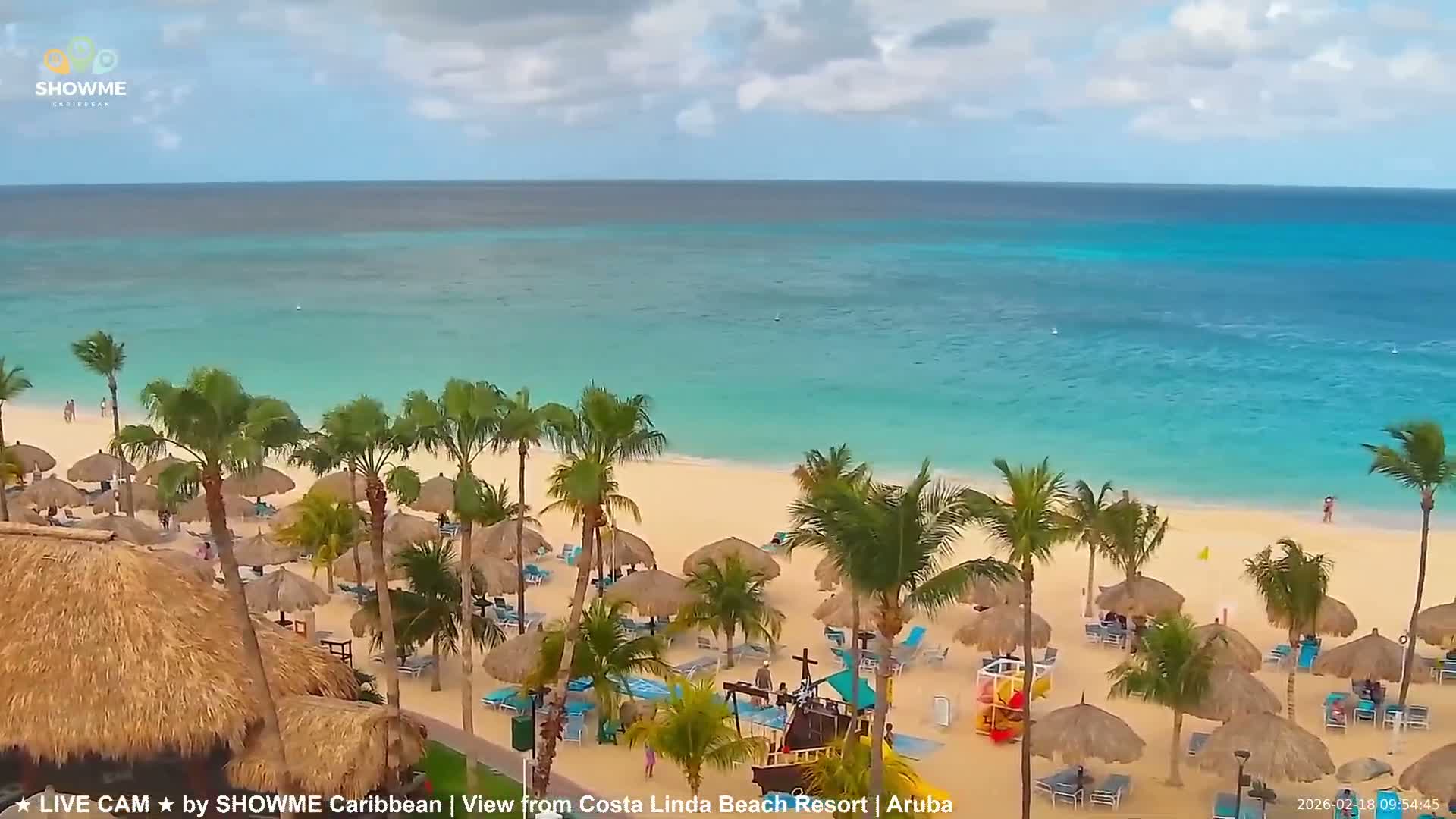 Carribean, Aruba Eagle Beach  Live Cam - Eagle Beach, Orenjstad West, Aruba, Netherland