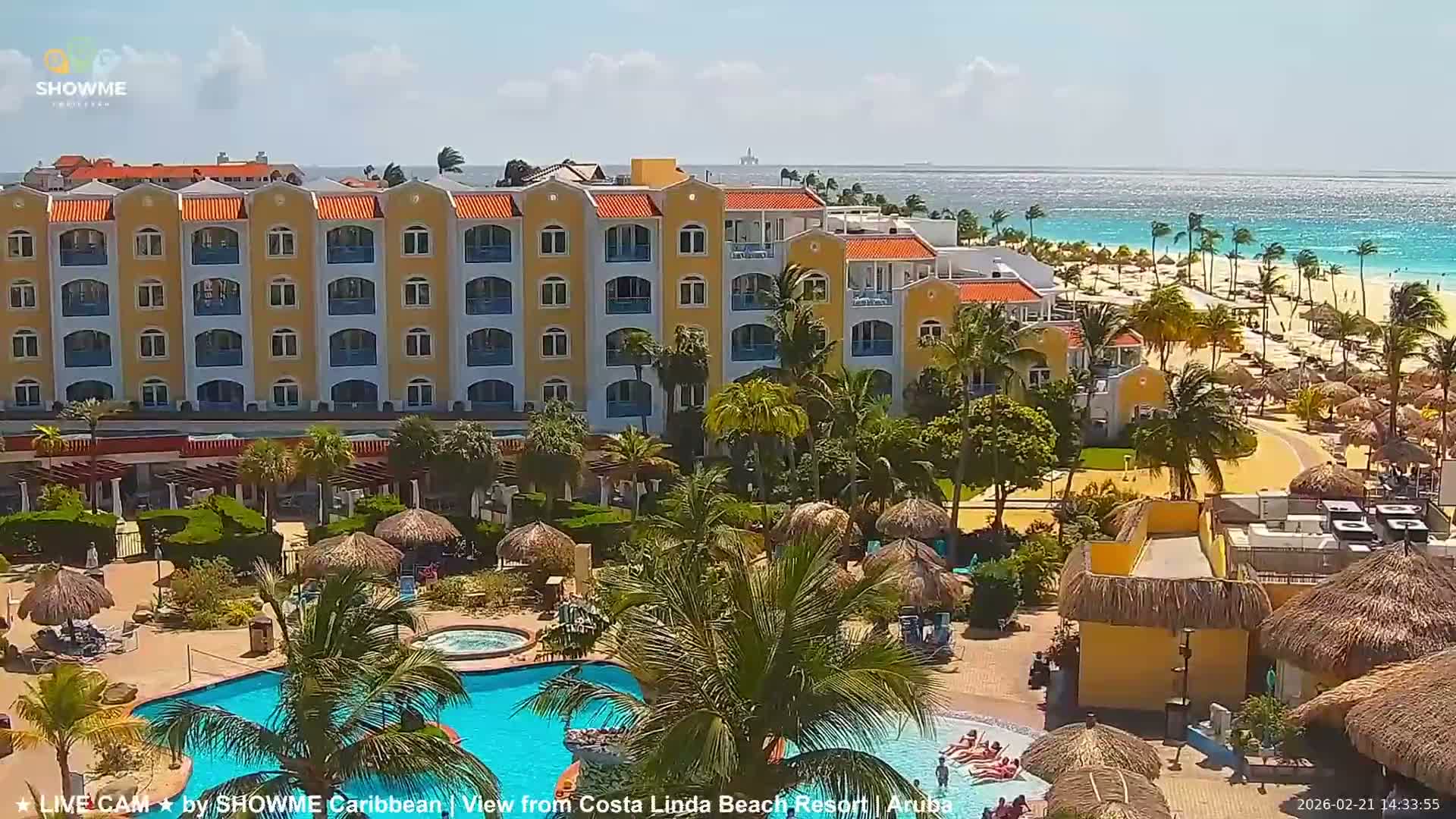 Carribean, Aruba Eagle Beach  Live Cam - Eagle Beach, Orenjstad West, Aruba, Netherland