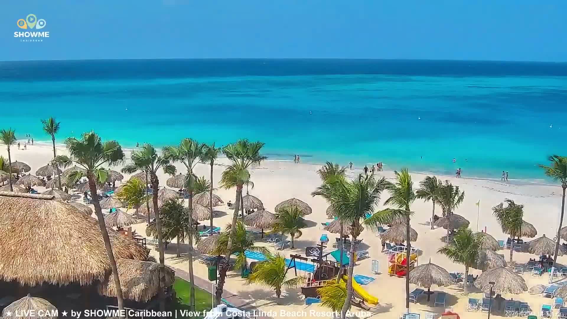 Carribean, Aruba Eagle Beach  Live Cam - Eagle Beach, Orenjstad West, Aruba, Netherland
