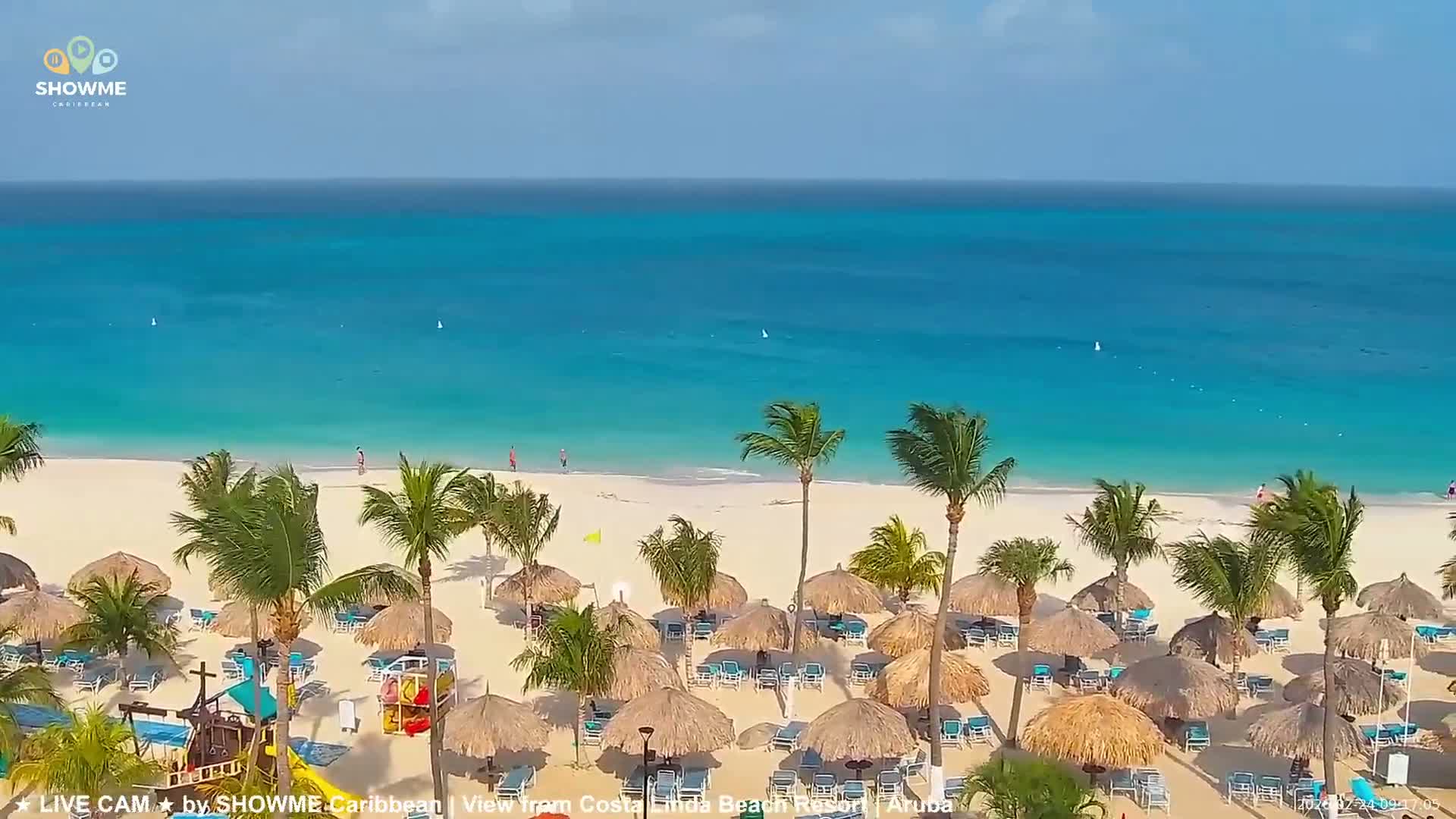 Carribean, Aruba Eagle Beach  Live Cam - Eagle Beach, Orenjstad West, Aruba, Netherland