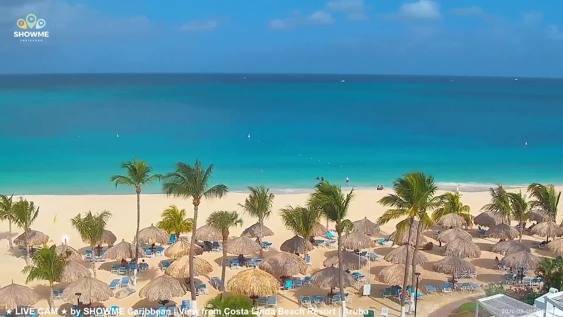 Carribean, Aruba Eagle Beach  Live Cam - Eagle Beach, Orenjstad West, Aruba, Netherland