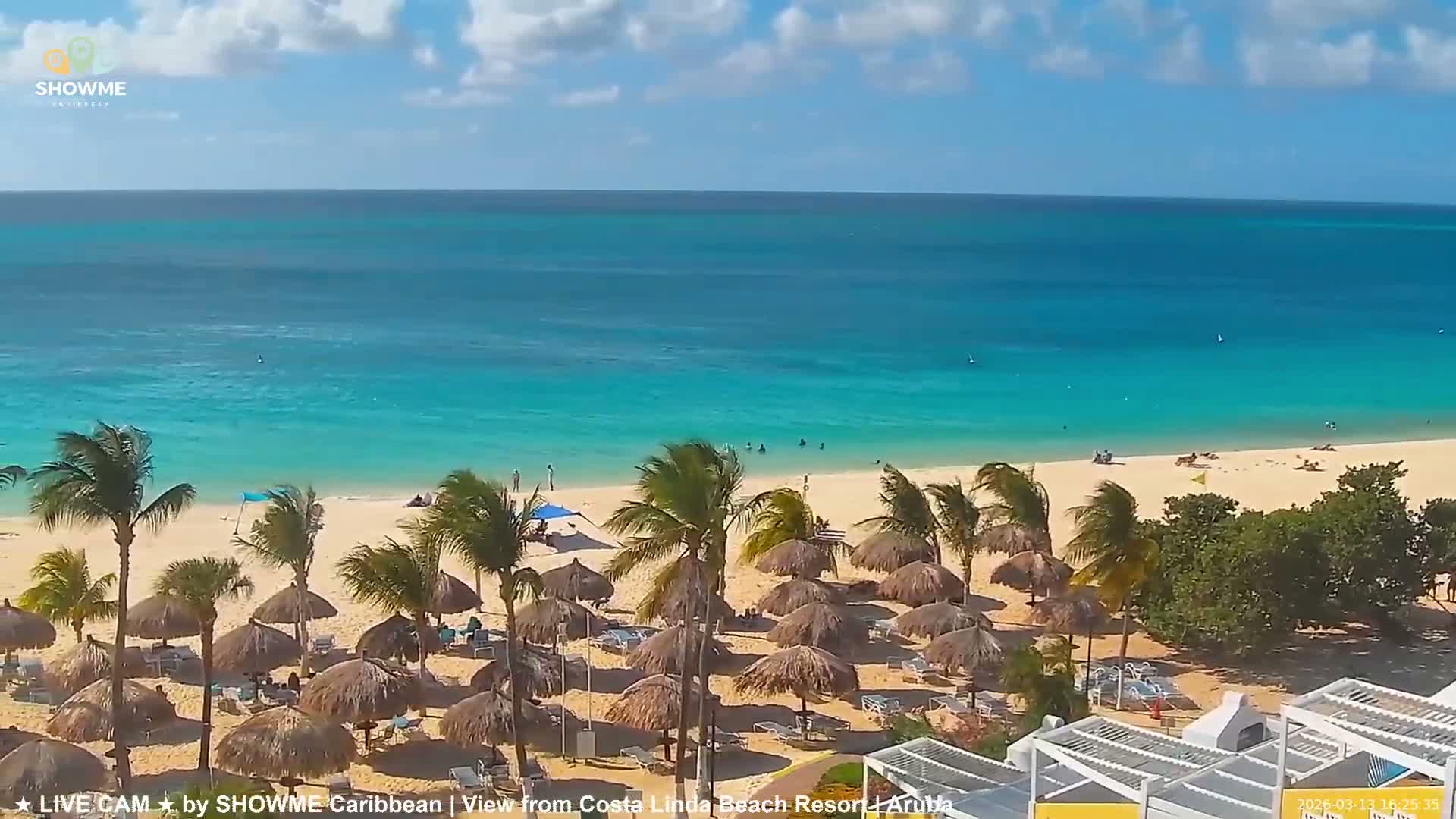 Carribean, Aruba Eagle Beach  Live Cam - Eagle Beach, Orenjstad West, Aruba, Netherland