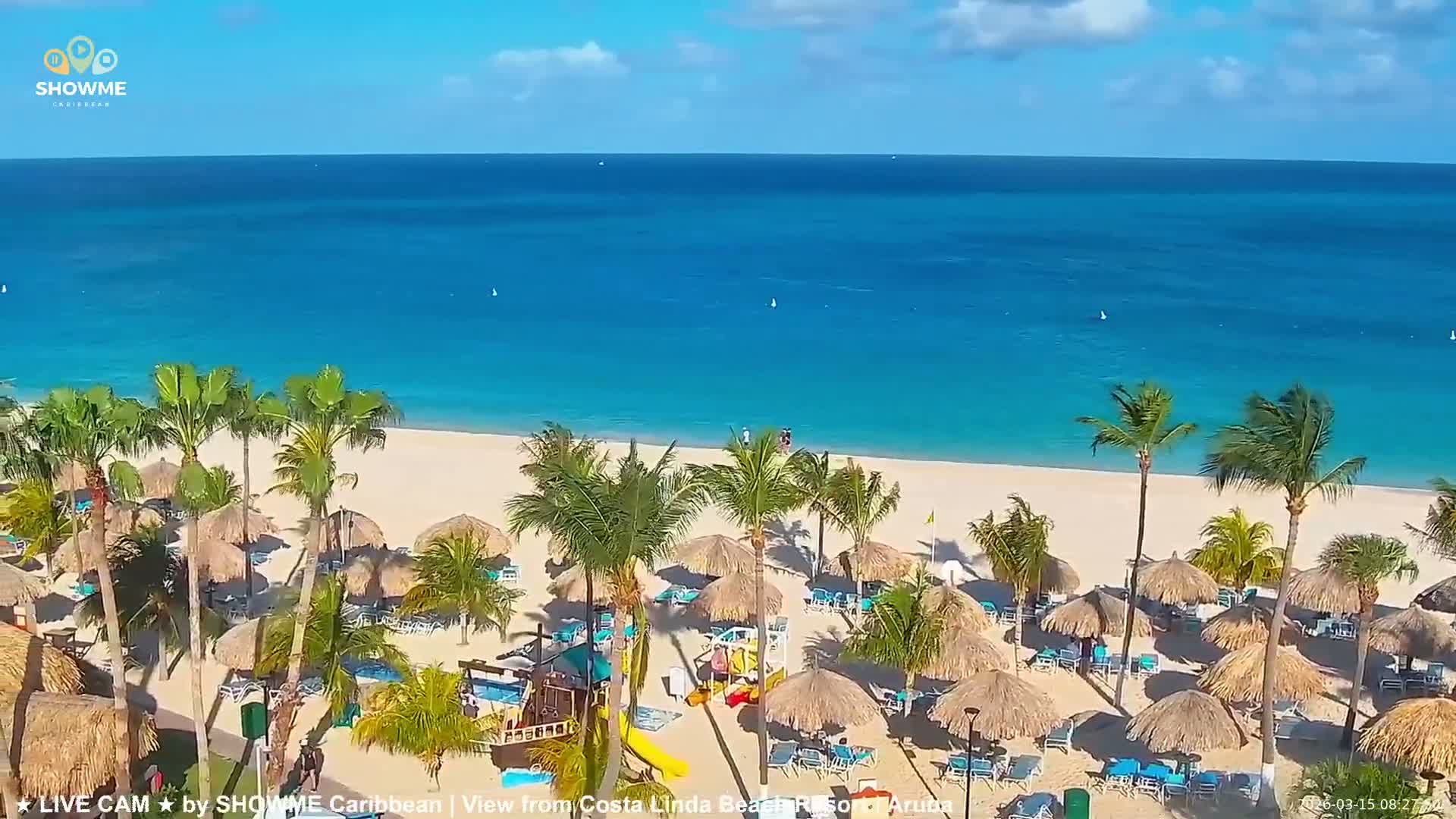 Carribean, Aruba Eagle Beach  Live Cam - Eagle Beach, Orenjstad West, Aruba, Netherland