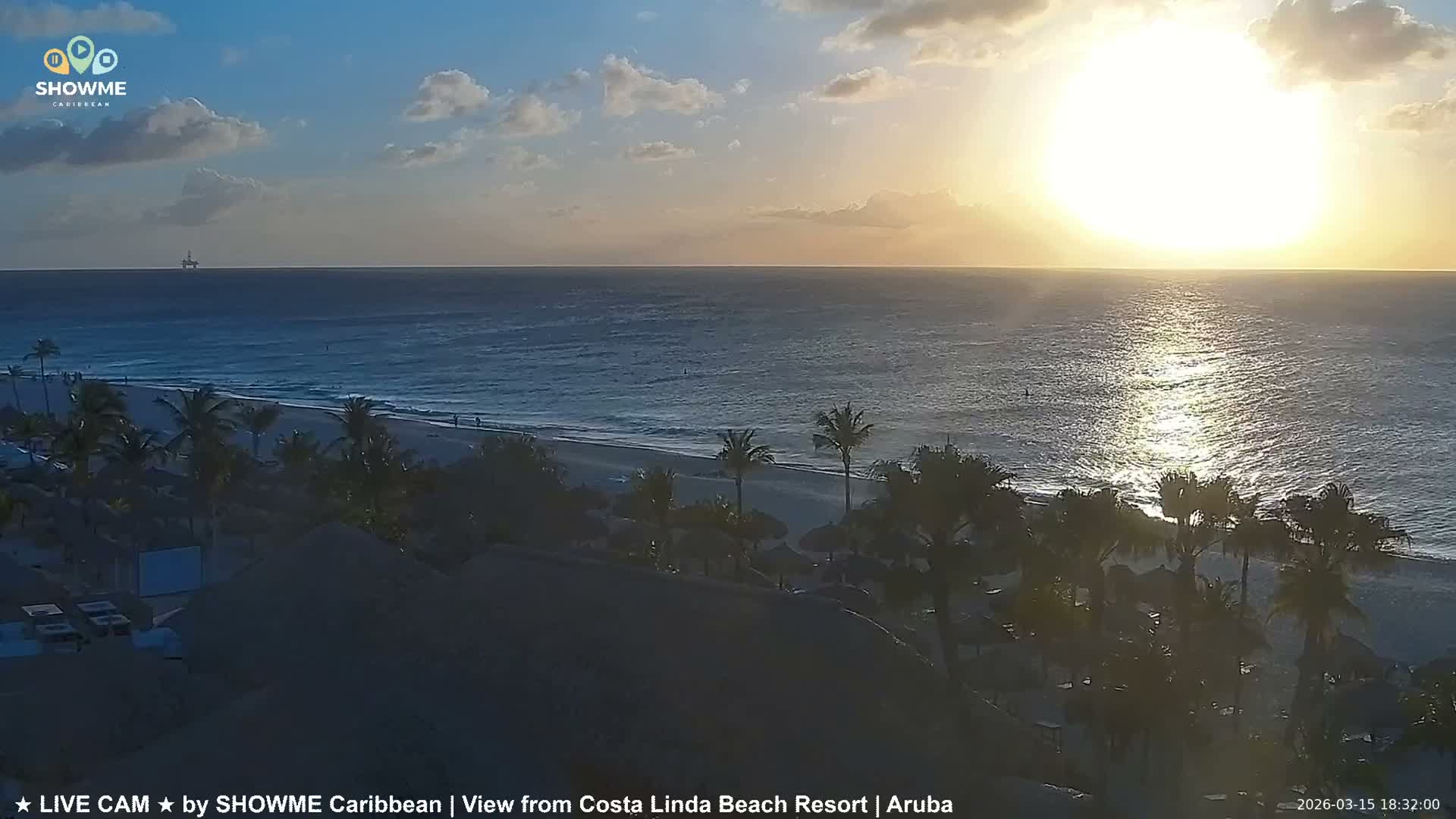Carribean, Aruba Eagle Beach  Live Cam - Eagle Beach, Orenjstad West, Aruba, Netherland