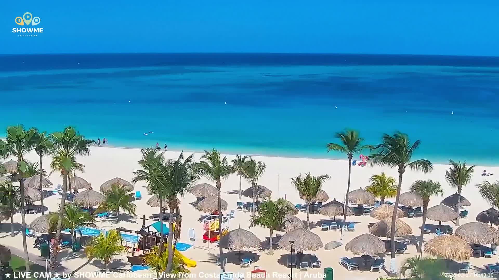 Carribean, Aruba Eagle Beach  Live Cam - Eagle Beach, Orenjstad West, Aruba, Netherland