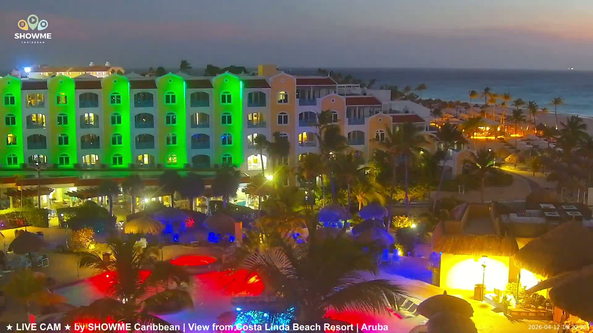 Carribean, Aruba Eagle Beach  Live Cam - Eagle Beach, Orenjstad West, Aruba, Netherland