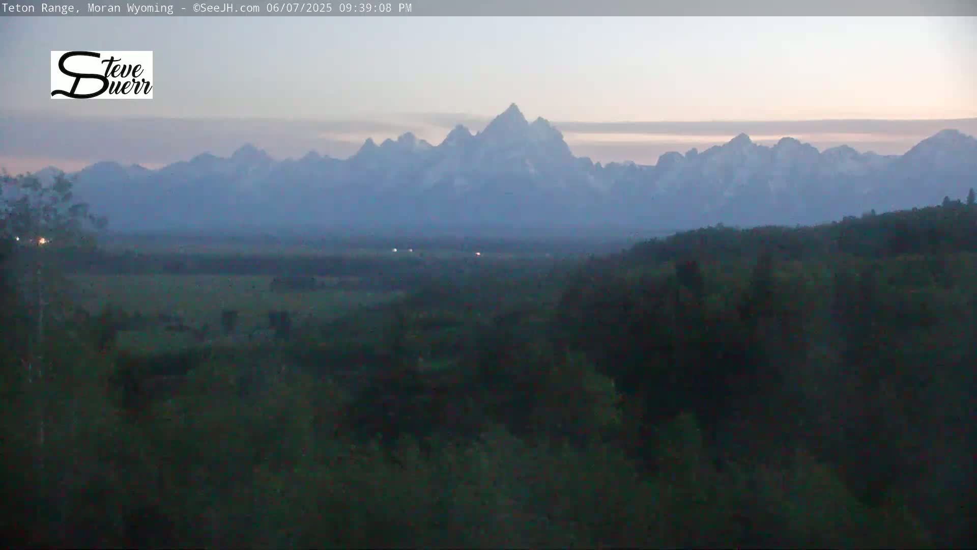 Buffalo Valley & Teton Mountain Range Live Cam - Moran, Teton County, Wyoming, USA