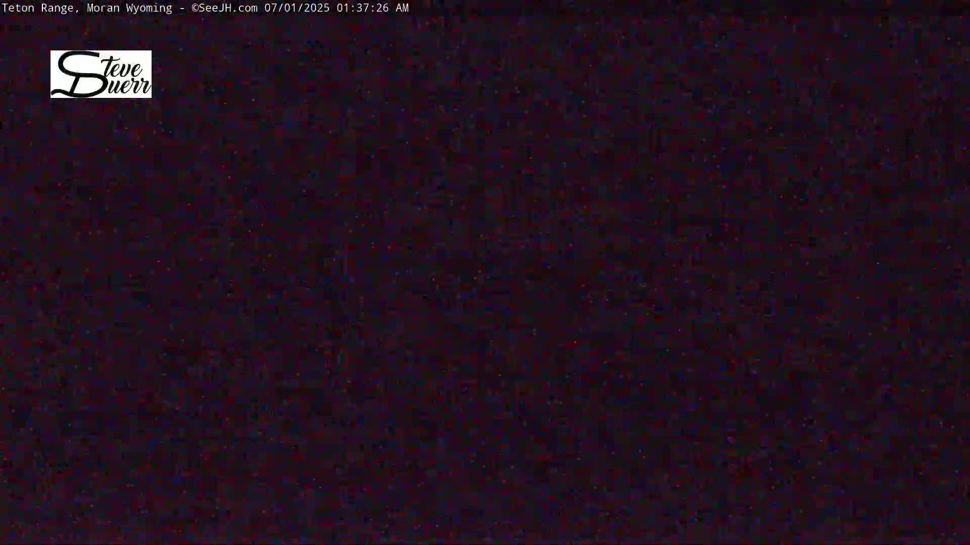 The image shows a dark, grainy, nighttime scene.