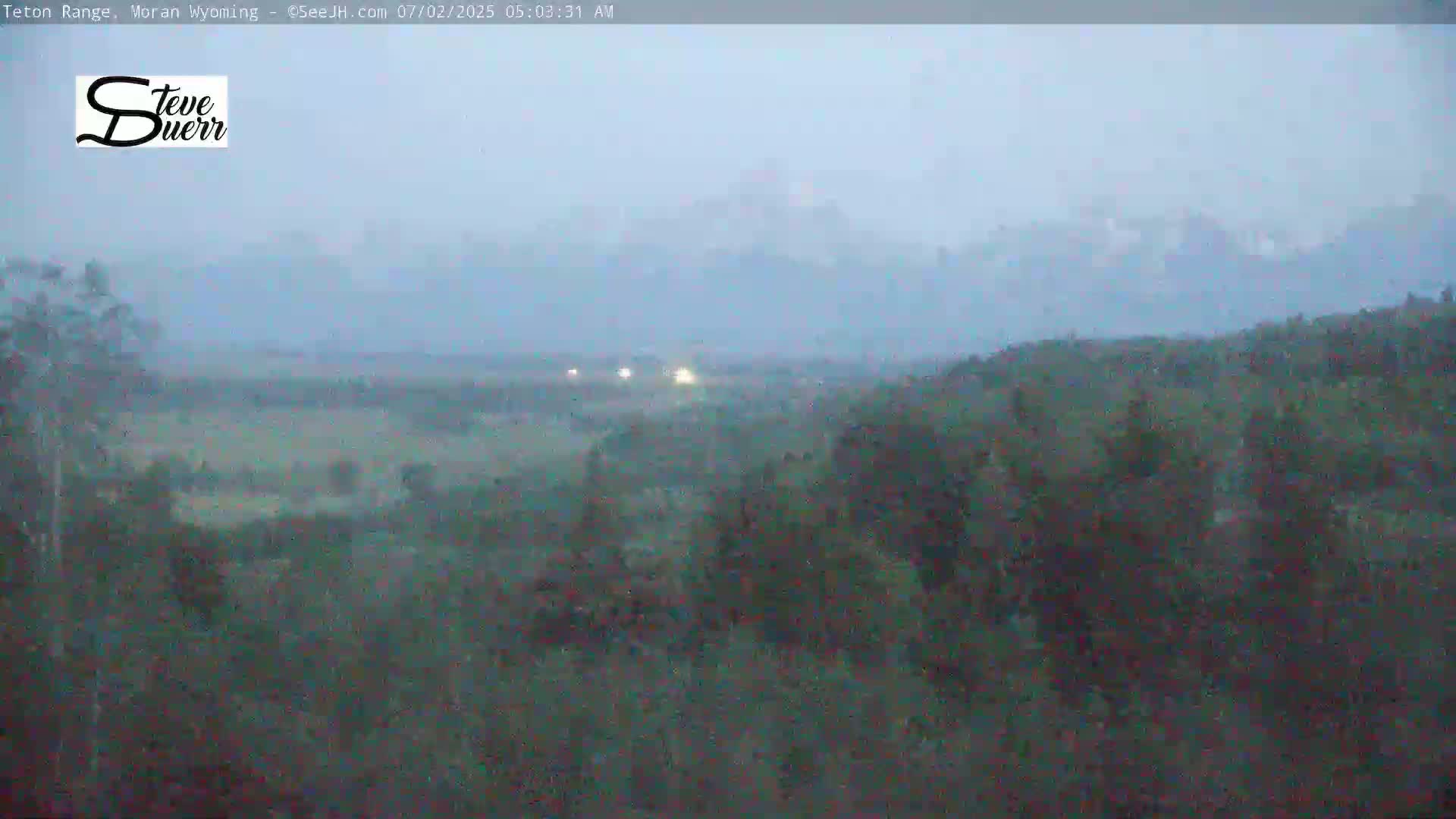 Buffalo Valley & Teton Mountain Range Live Cam - Moran, Teton County, Wyoming, USA