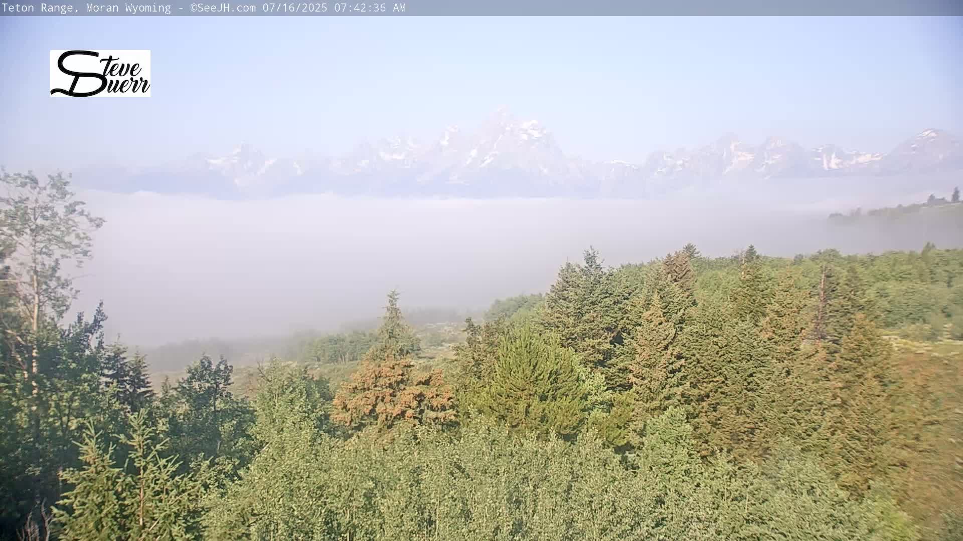 Buffalo Valley & Teton Mountain Range Live Cam - Moran, Teton County, Wyoming, USA