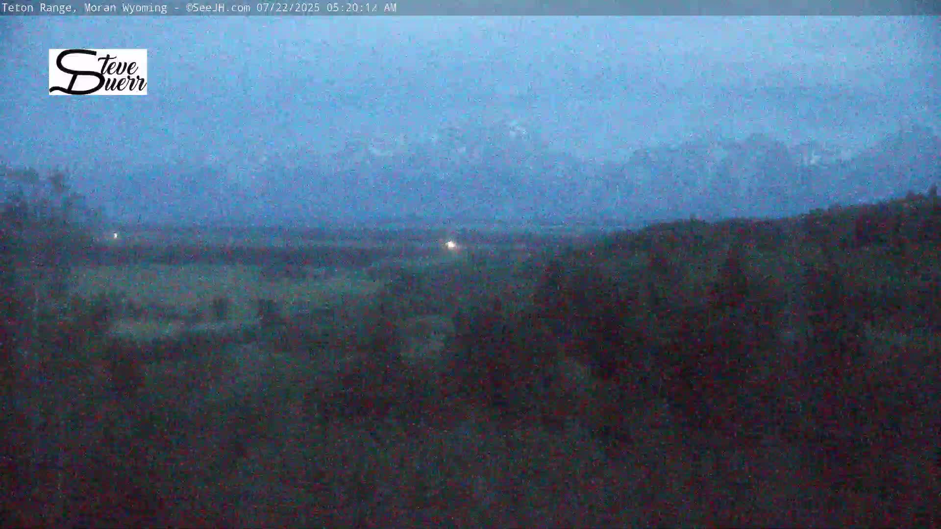 Buffalo Valley & Teton Mountain Range Live Cam - Moran, Teton County, Wyoming, USA