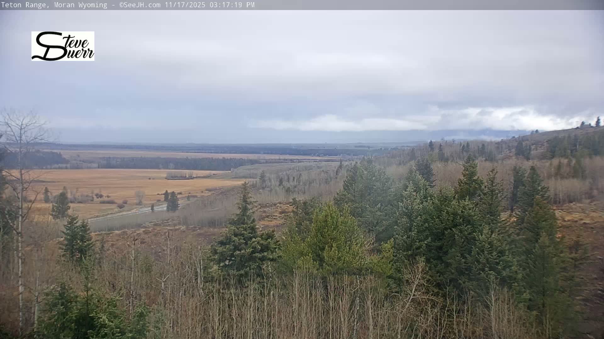 Buffalo Valley & Teton Mountain Range Live Cam - Moran, Teton County, Wyoming, USA