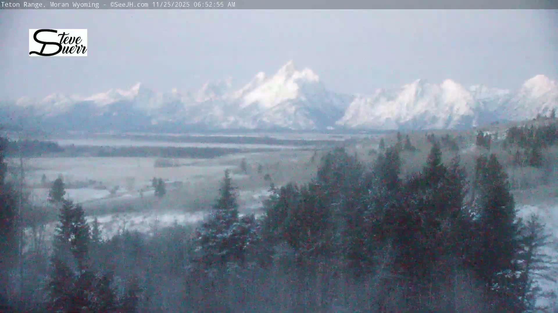 Buffalo Valley & Teton Mountain Range Live Cam - Moran, Teton County, Wyoming, USA