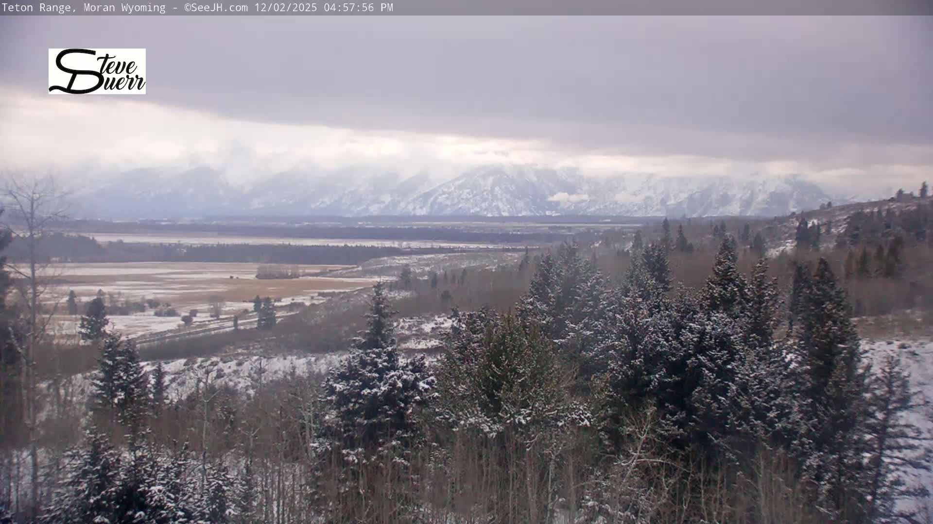 Buffalo Valley & Teton Mountain Range Live Cam - Moran, Teton County, Wyoming, USA