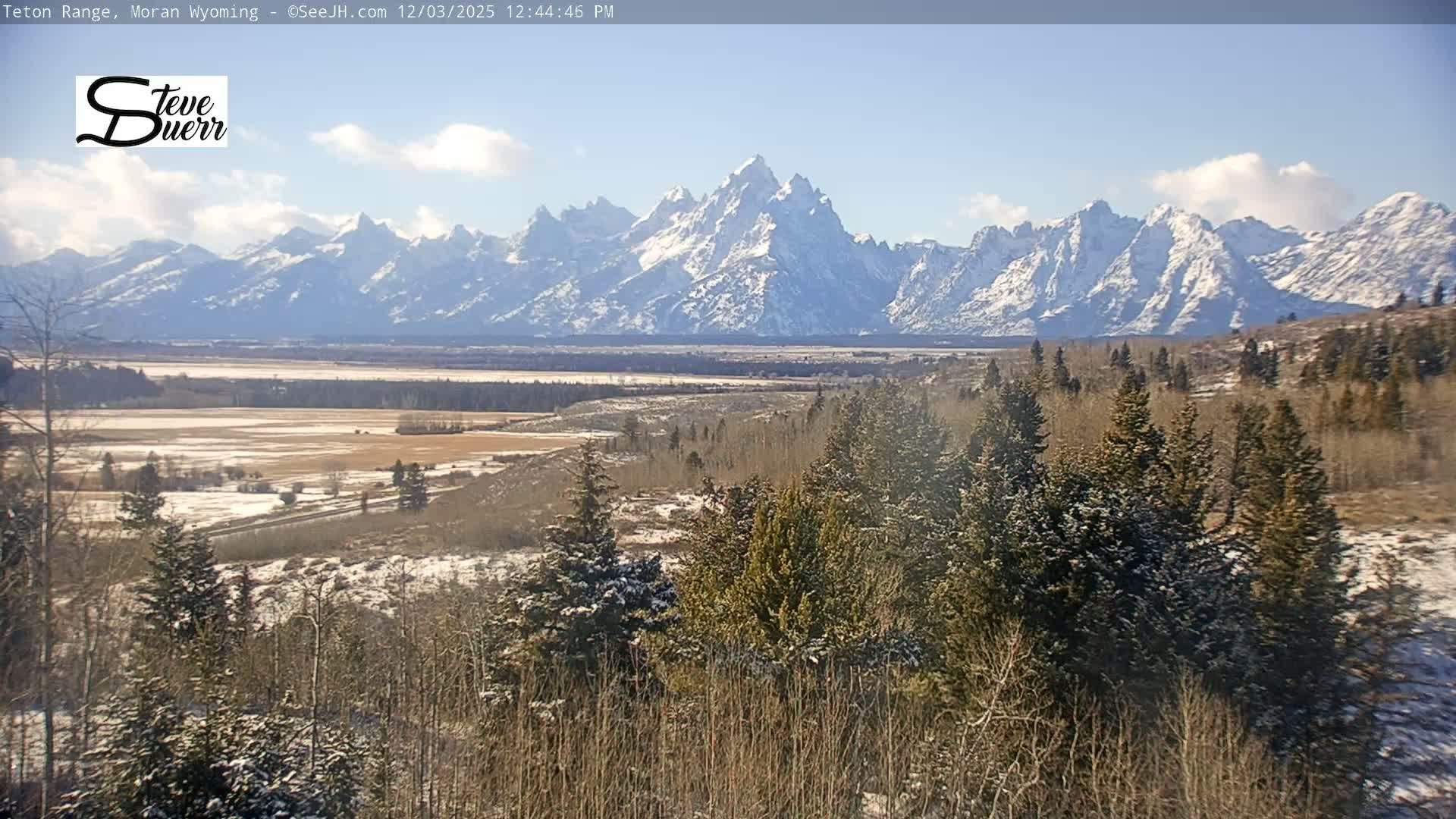 Buffalo Valley & Teton Mountain Range Live Cam - Moran, Teton County, Wyoming, USA