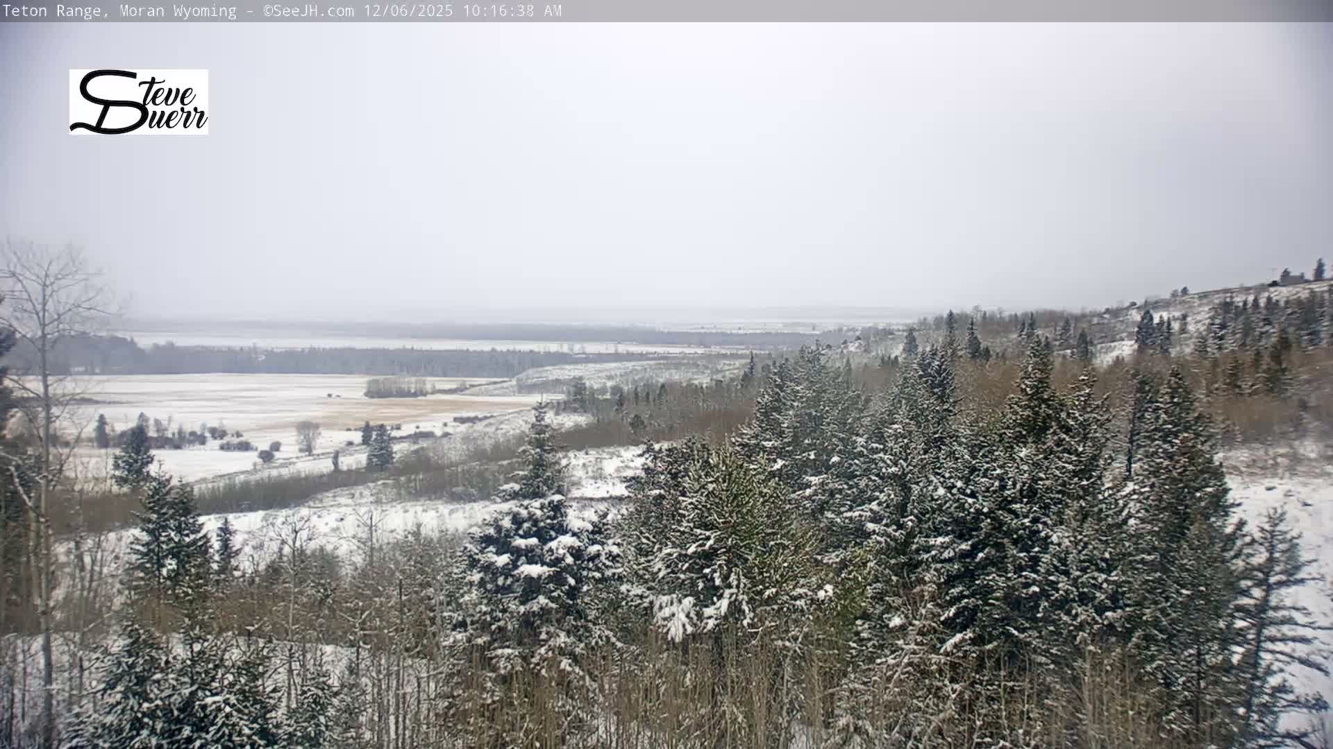 Buffalo Valley & Teton Mountain Range Live Cam - Moran, Teton County, Wyoming, USA