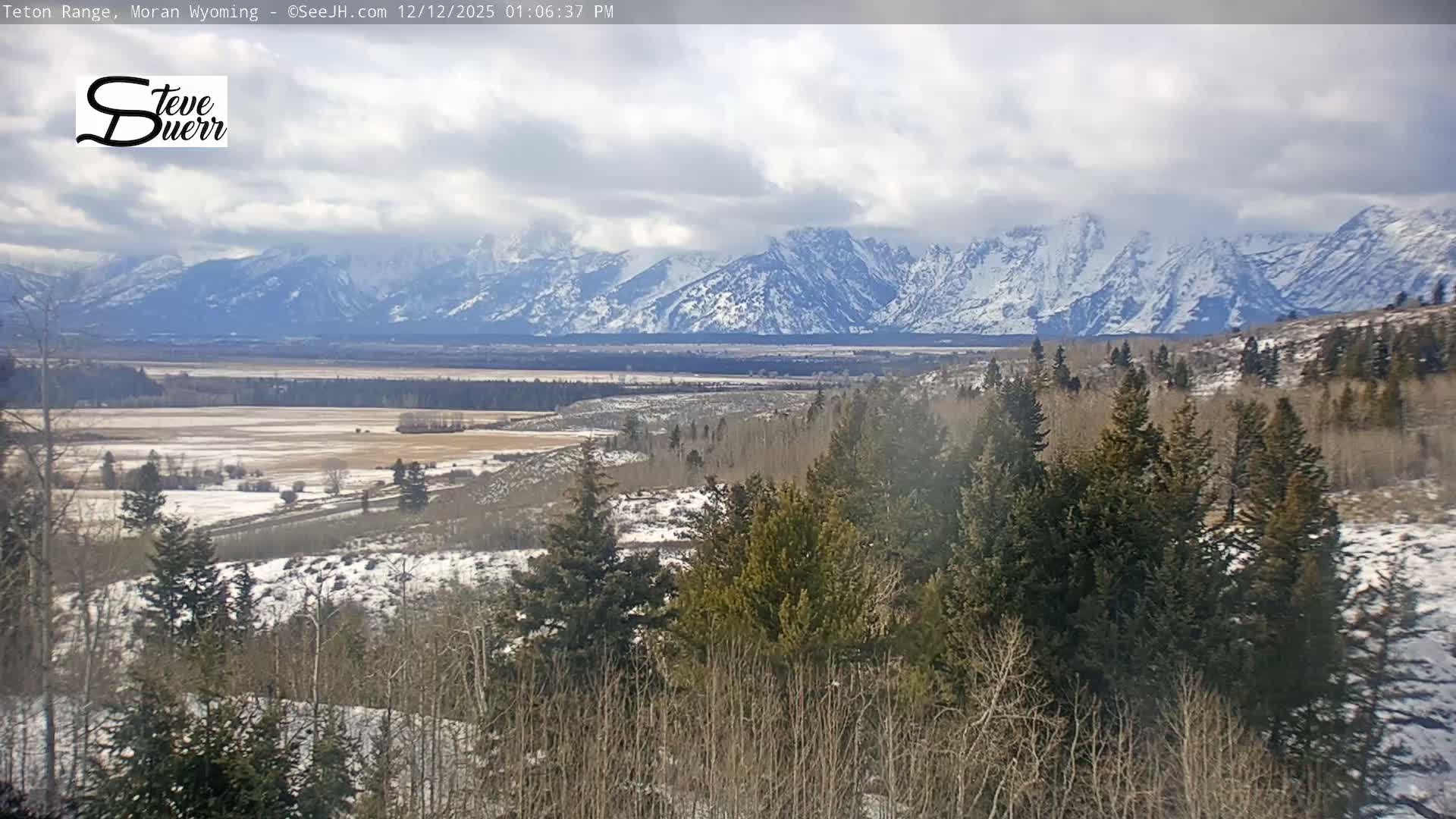 Buffalo Valley & Teton Mountain Range Live Cam - Moran, Teton County, Wyoming, USA