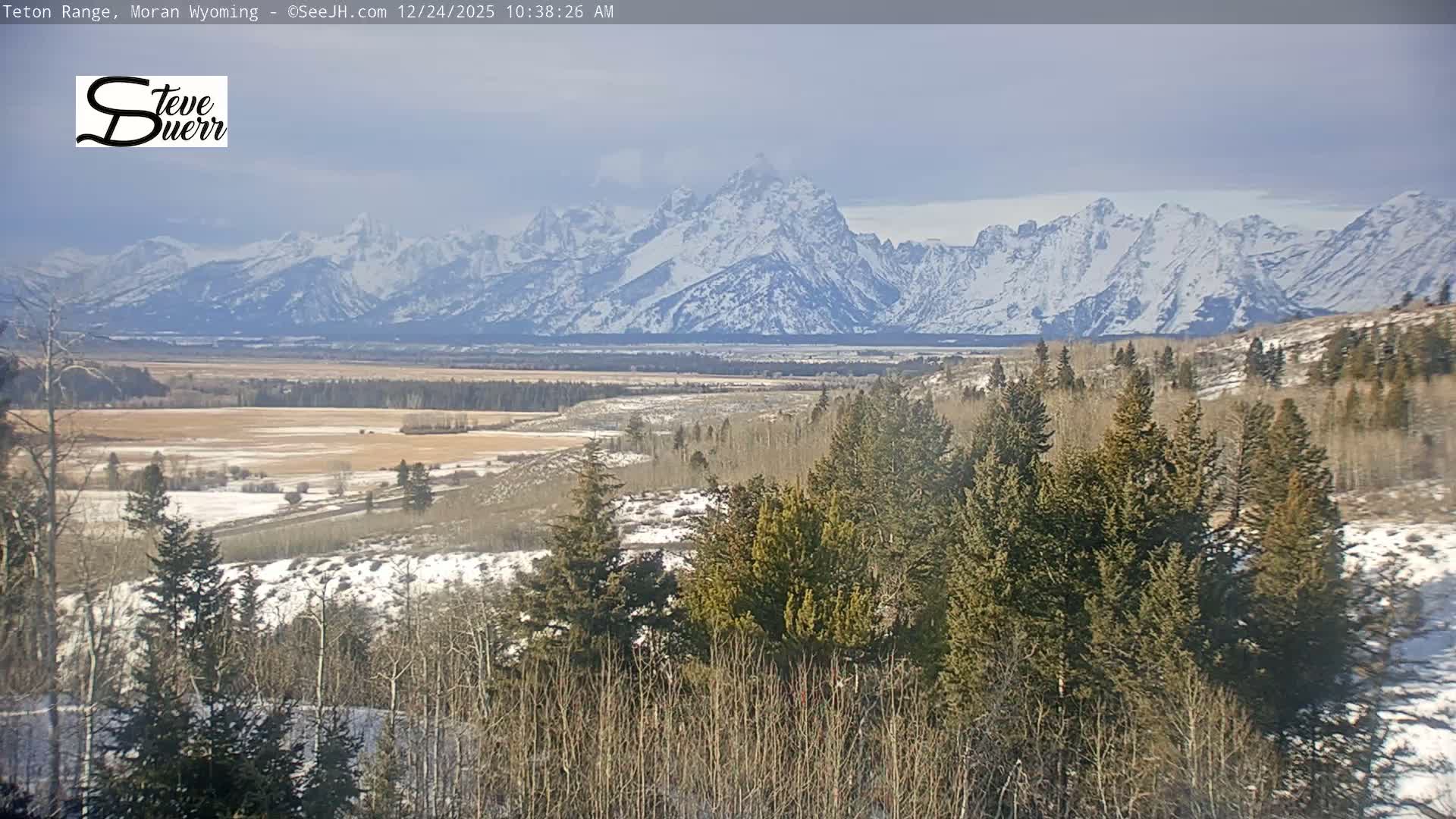 Buffalo Valley & Teton Mountain Range Live Cam - Moran, Teton County, Wyoming, USA