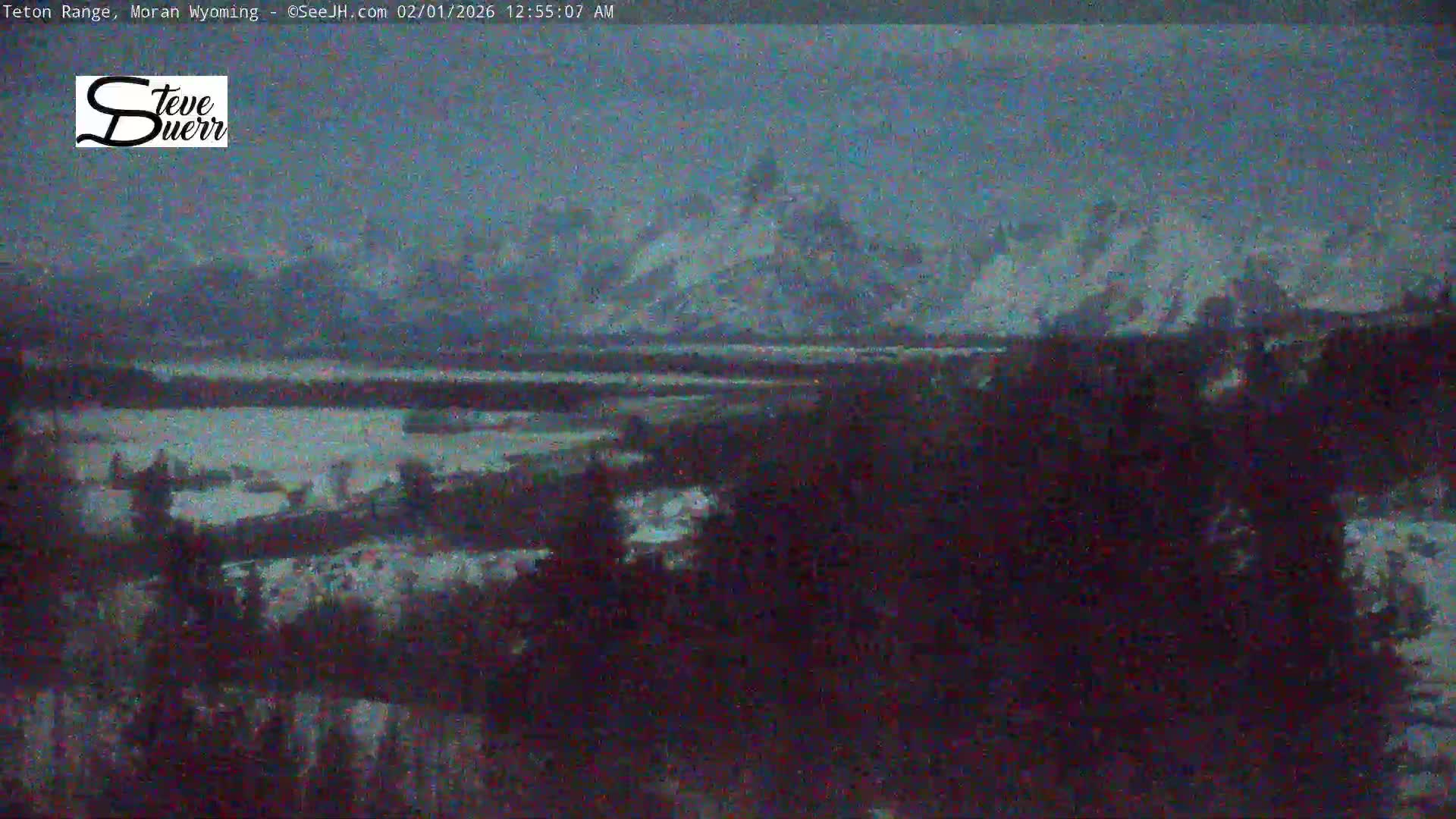 Buffalo Valley & Teton Mountain Range Live Cam - Moran, Teton County, Wyoming, USA