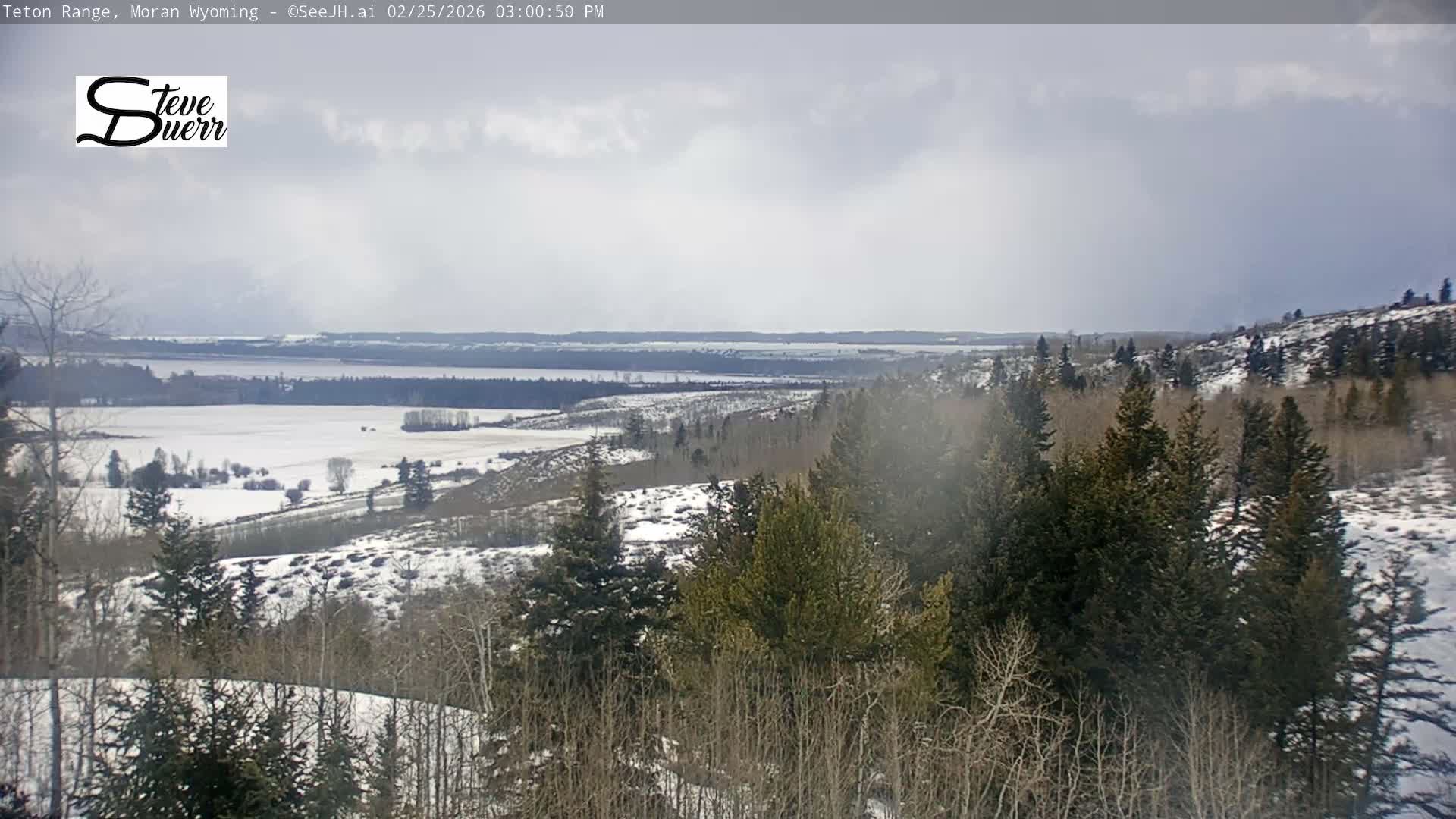 Buffalo Valley & Teton Mountain Range Live Cam - Moran, Teton County, Wyoming, USA