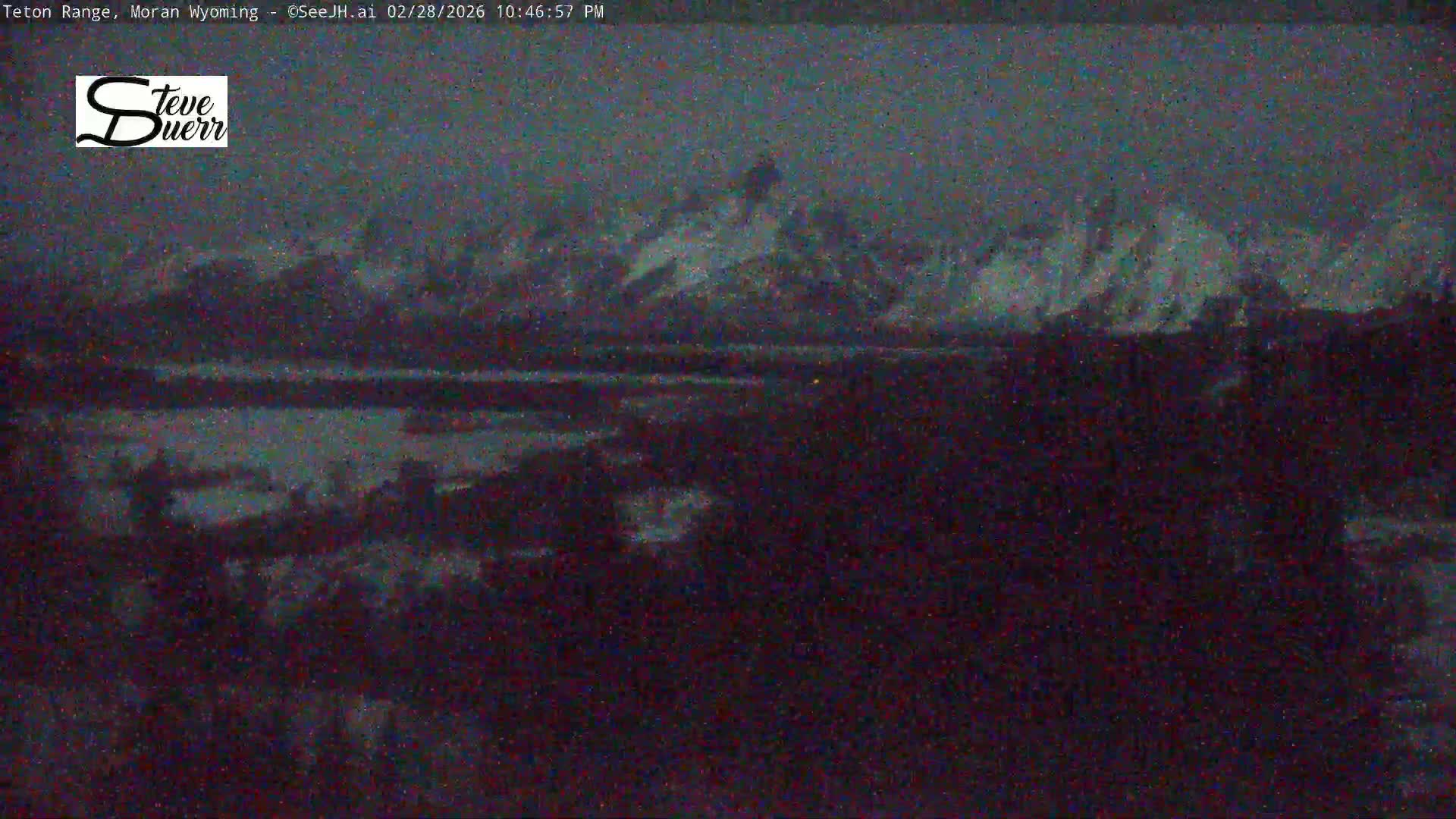 Buffalo Valley & Teton Mountain Range Live Cam - Moran, Teton County, Wyoming, USA